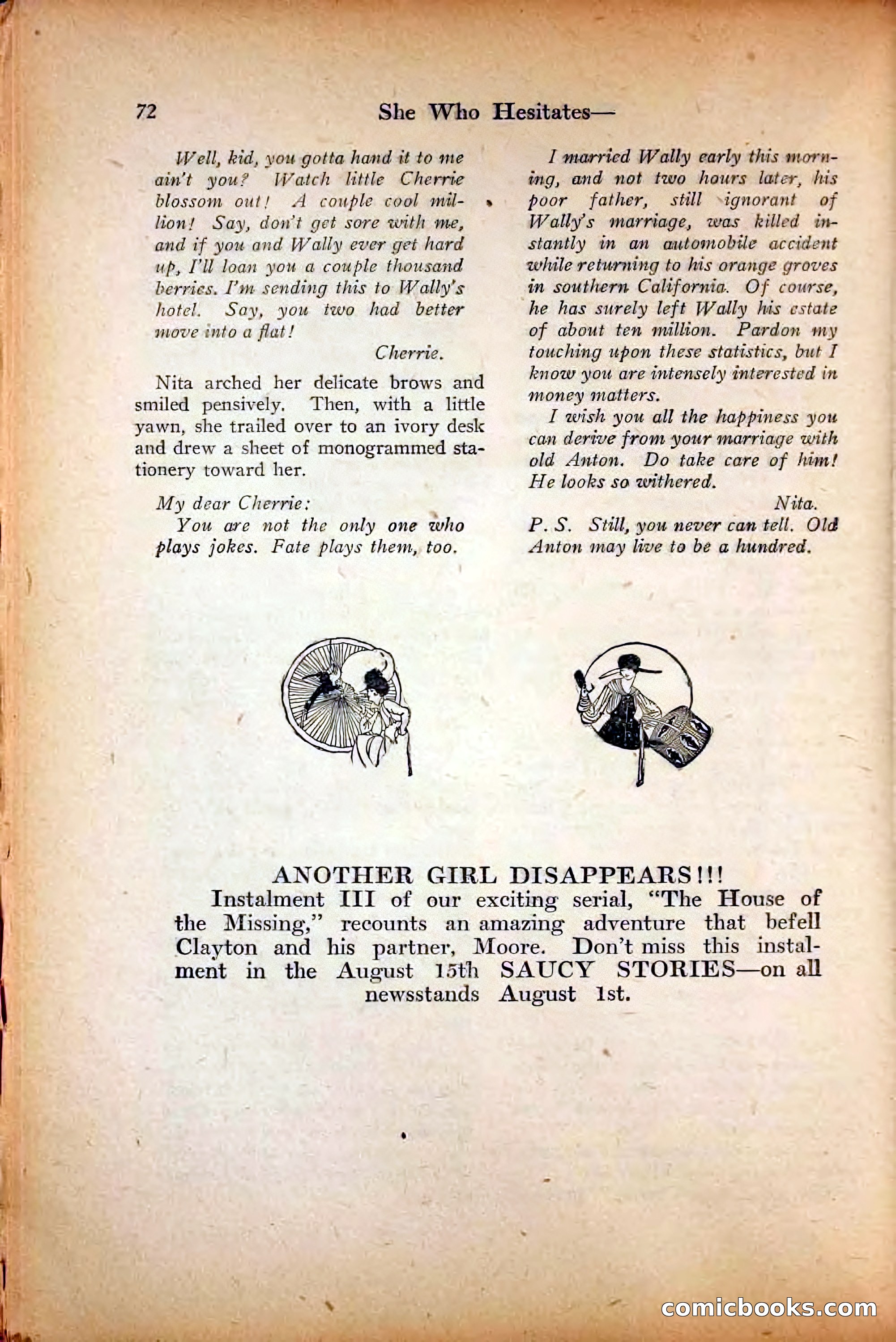 Saucy Stories, August 1, 1922 — page 74 of 132