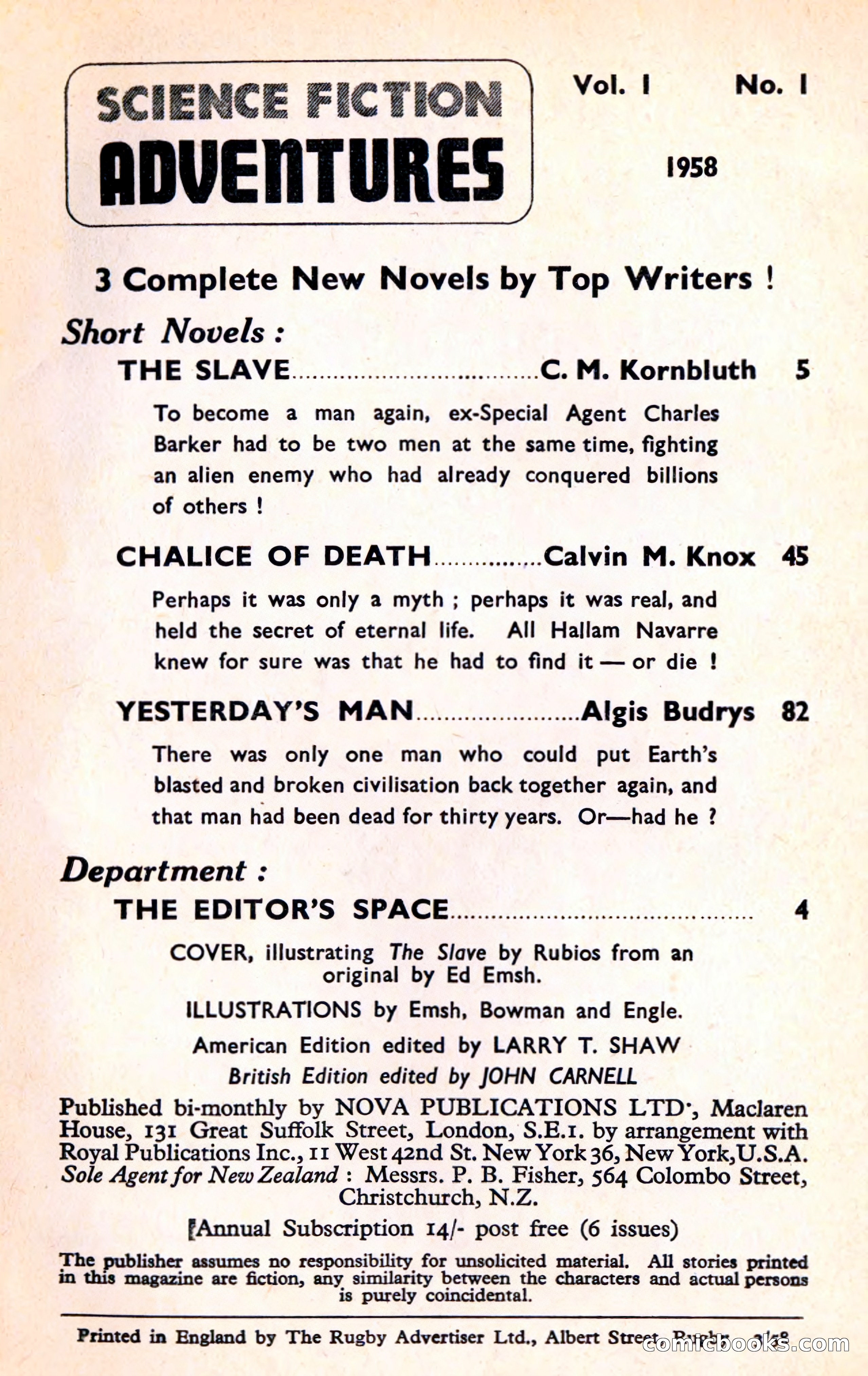 Science Fiction Adventures, Volume 1, No. 1 — page 3 of 118