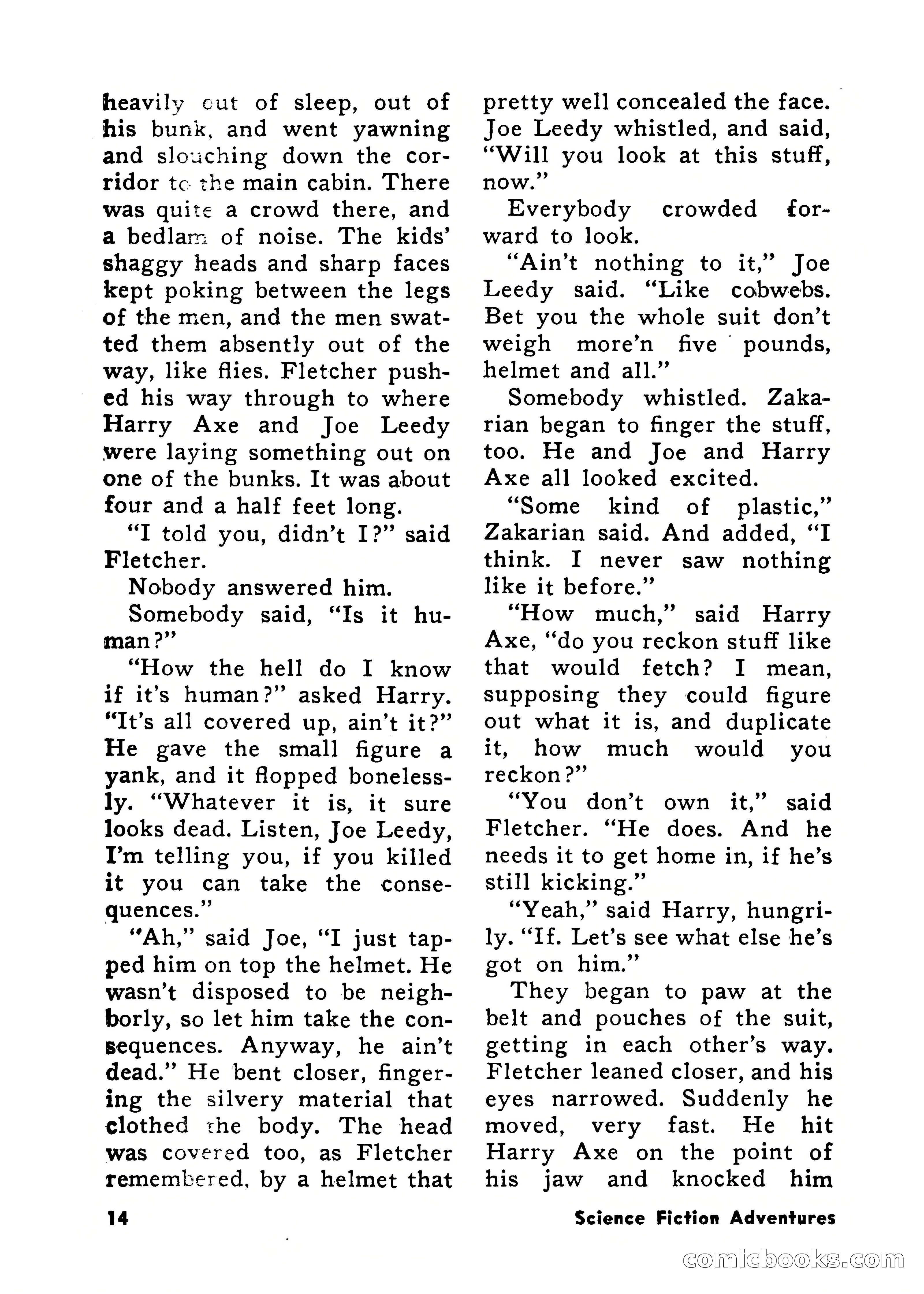 Science Fiction Adventures, December 1956 — page 14 of 132