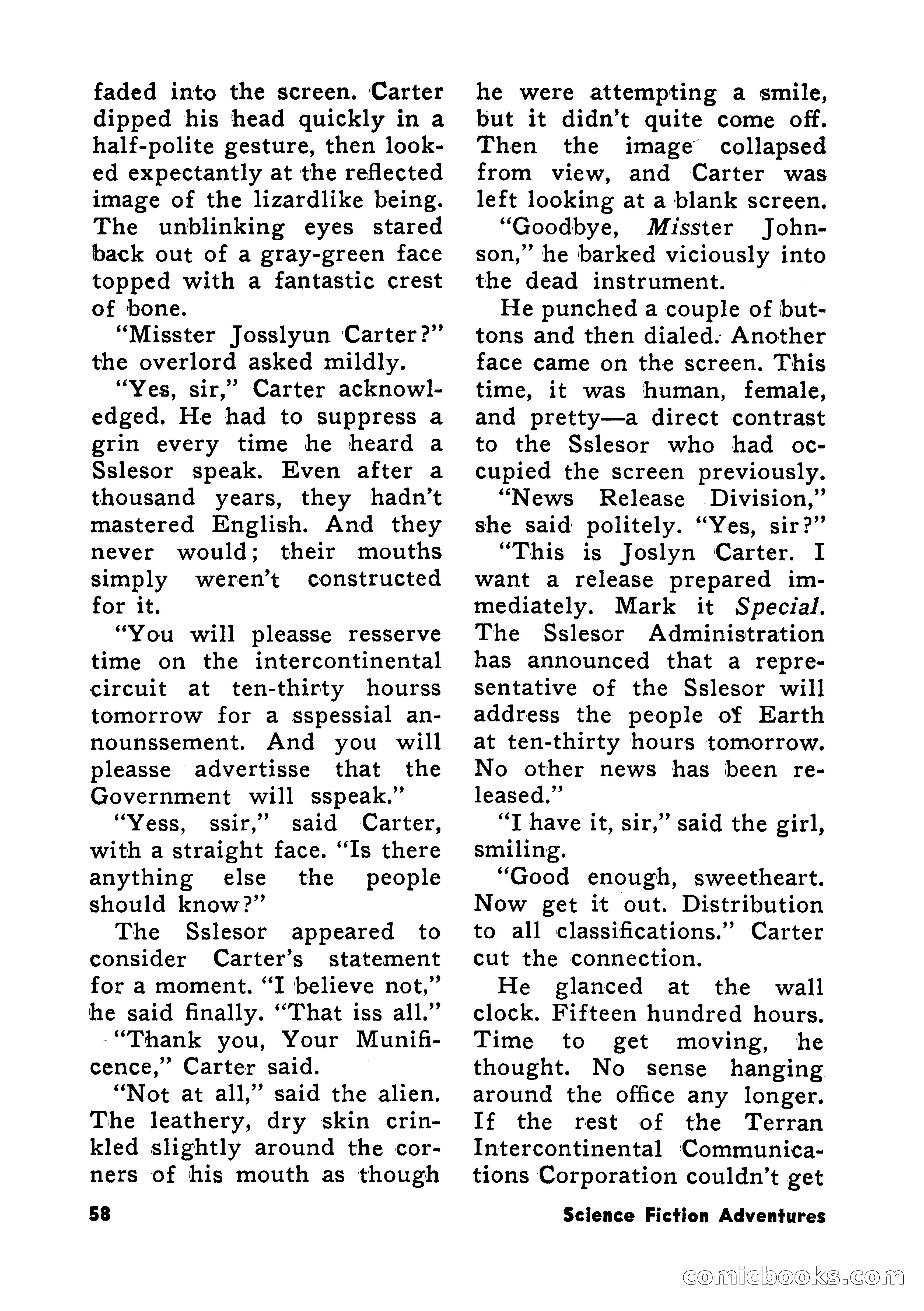 Science Fiction Adventures, December 1956 — page 58 of 132