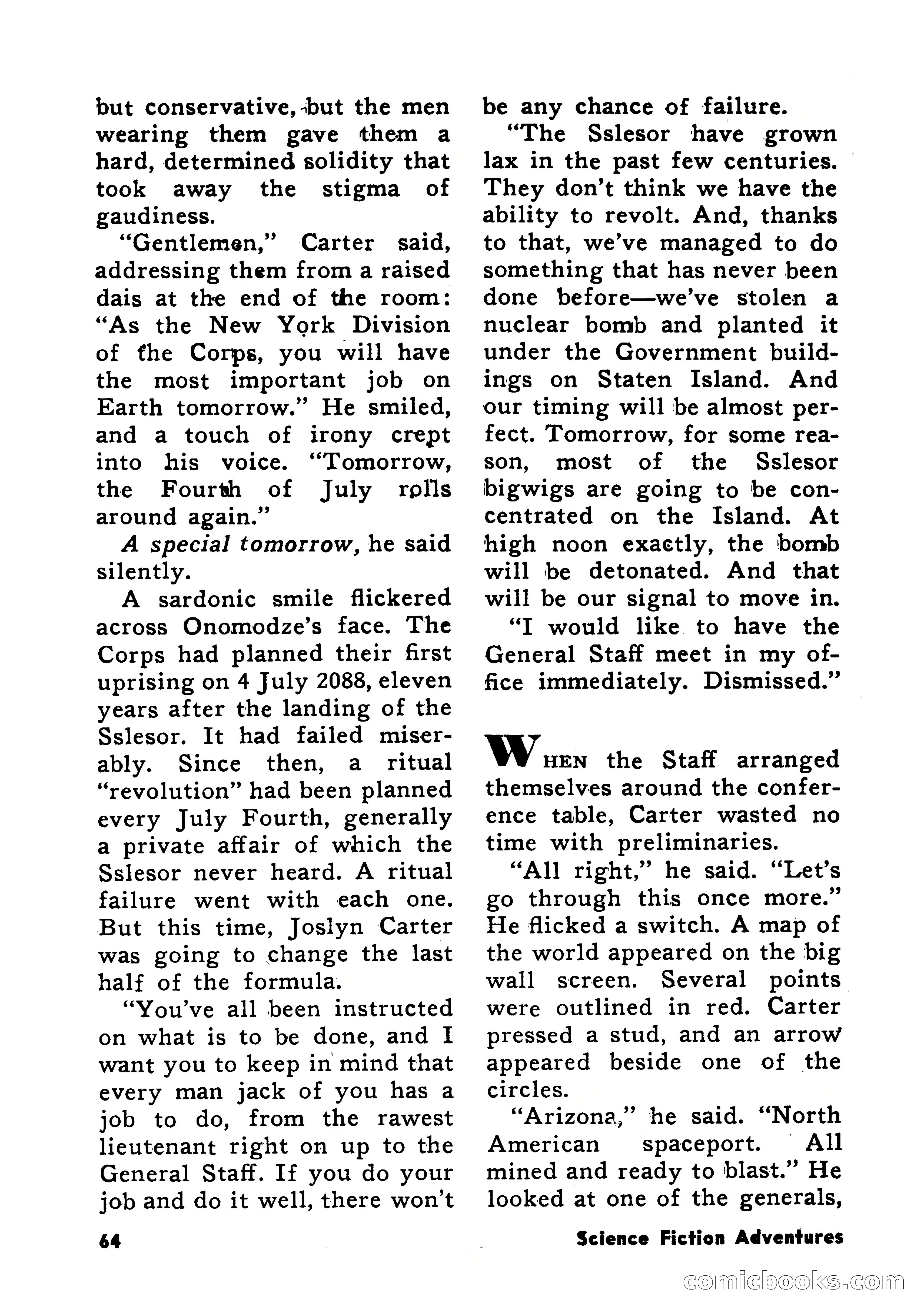 Science Fiction Adventures, December 1956 — page 64 of 132