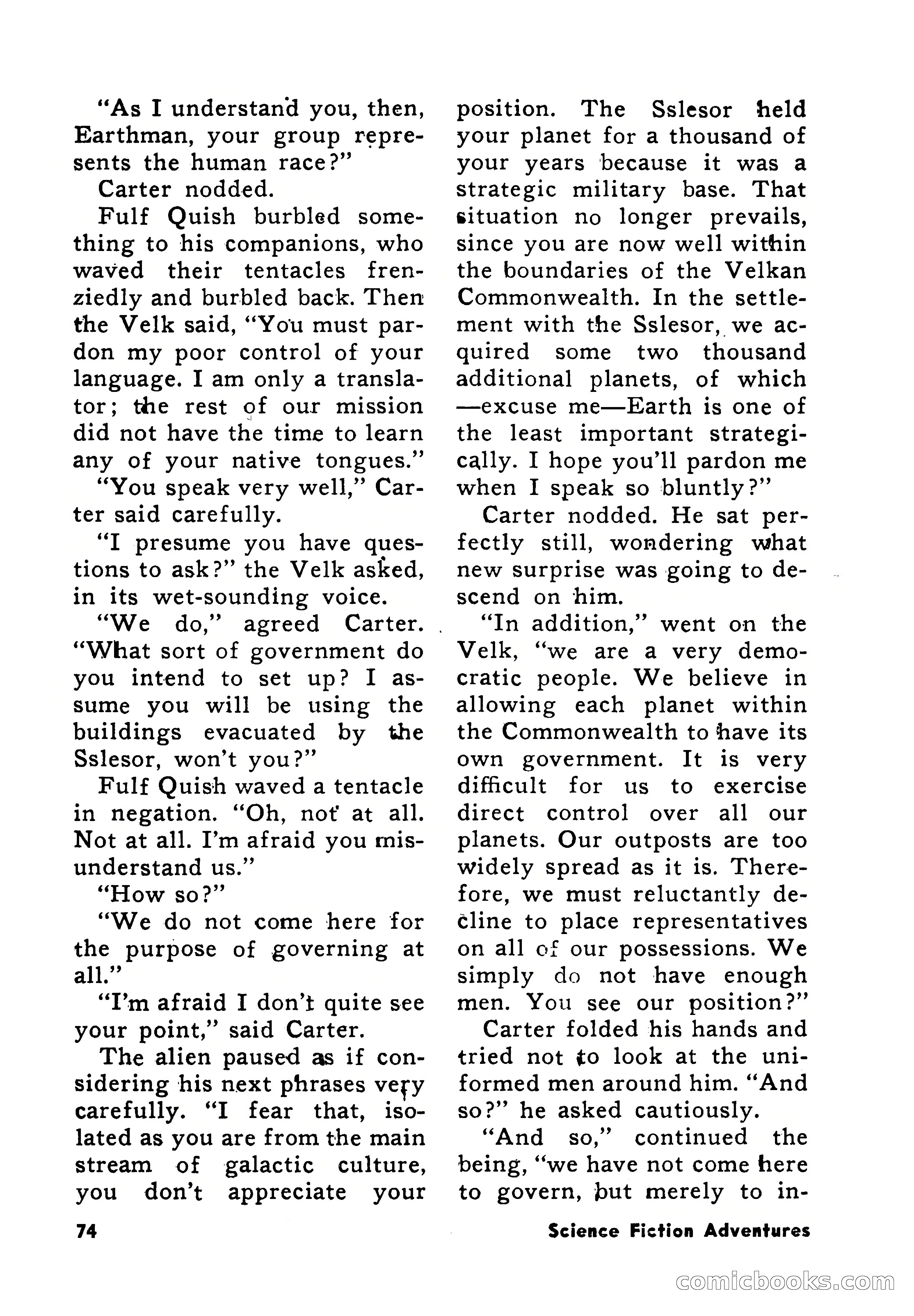 Science Fiction Adventures, December 1956 — page 74 of 132