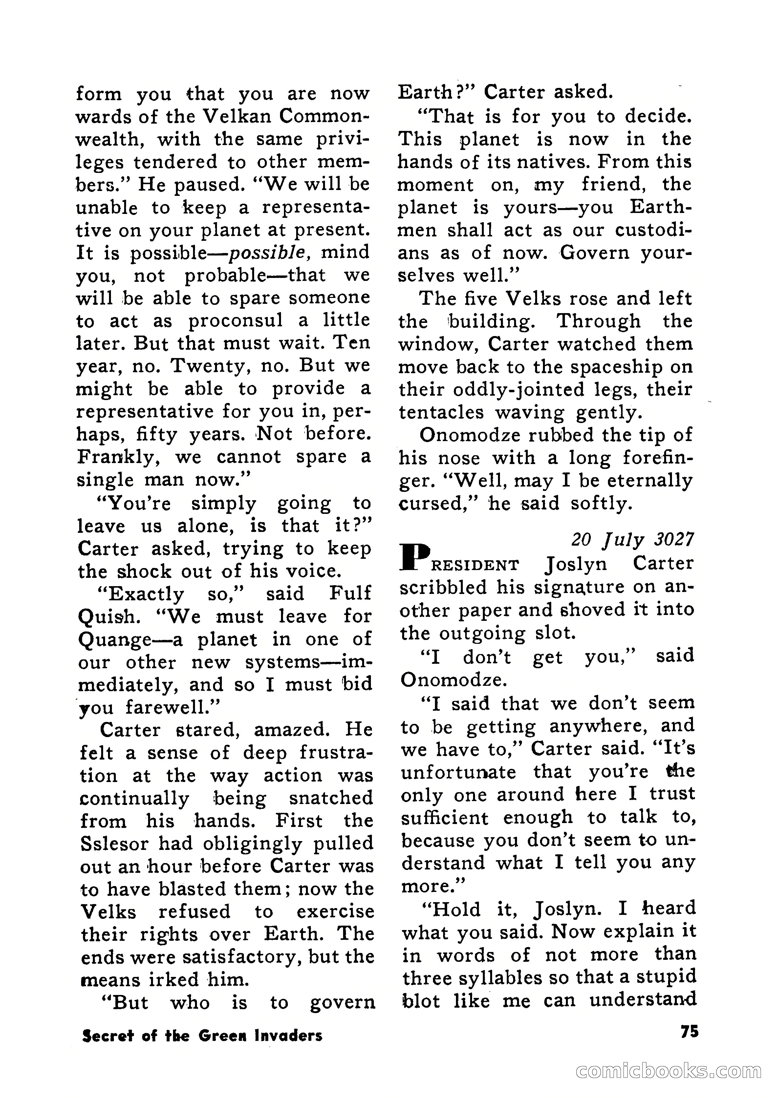 Science Fiction Adventures, December 1956 — page 75 of 132