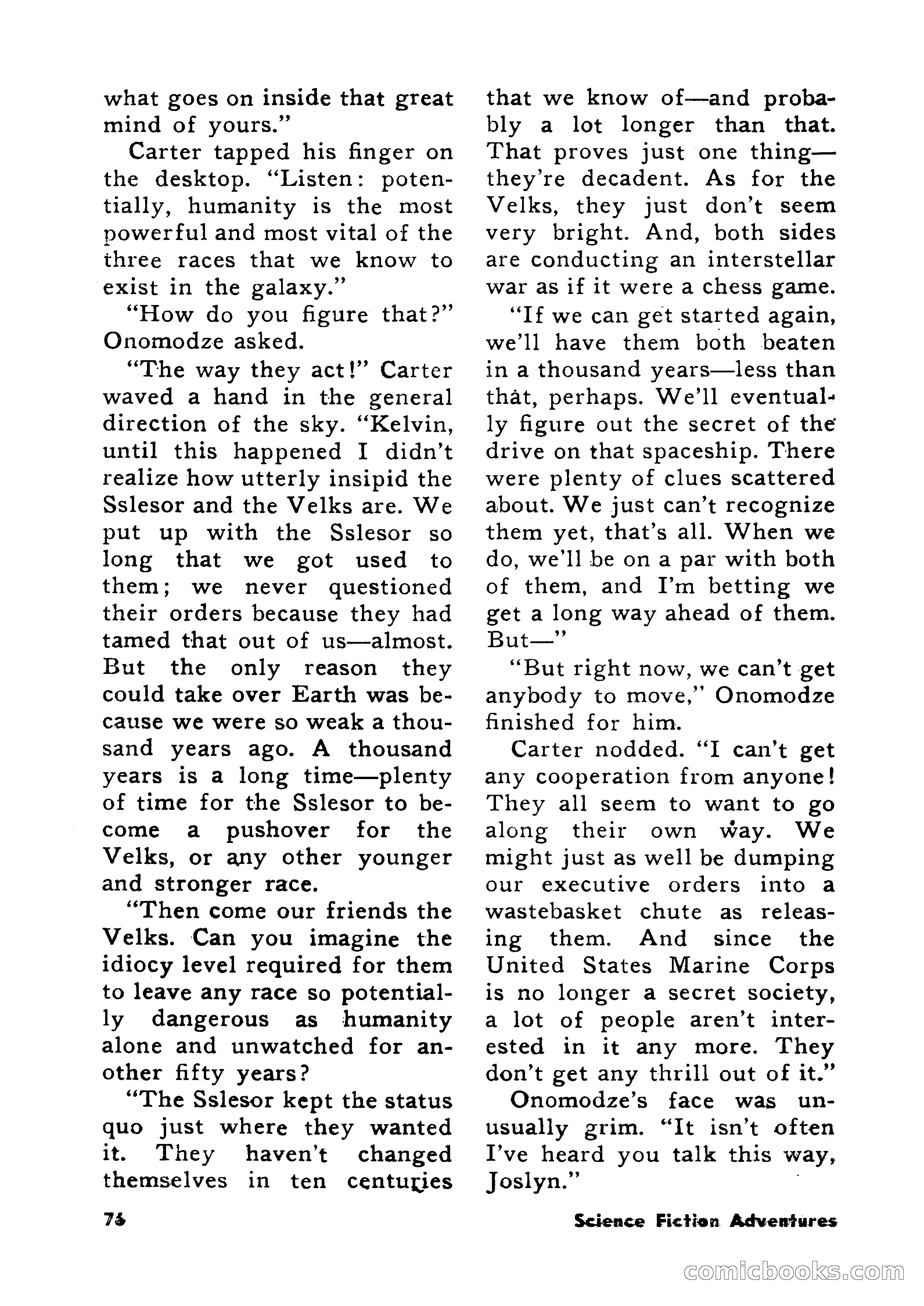 Science Fiction Adventures, December 1956 — page 76 of 132