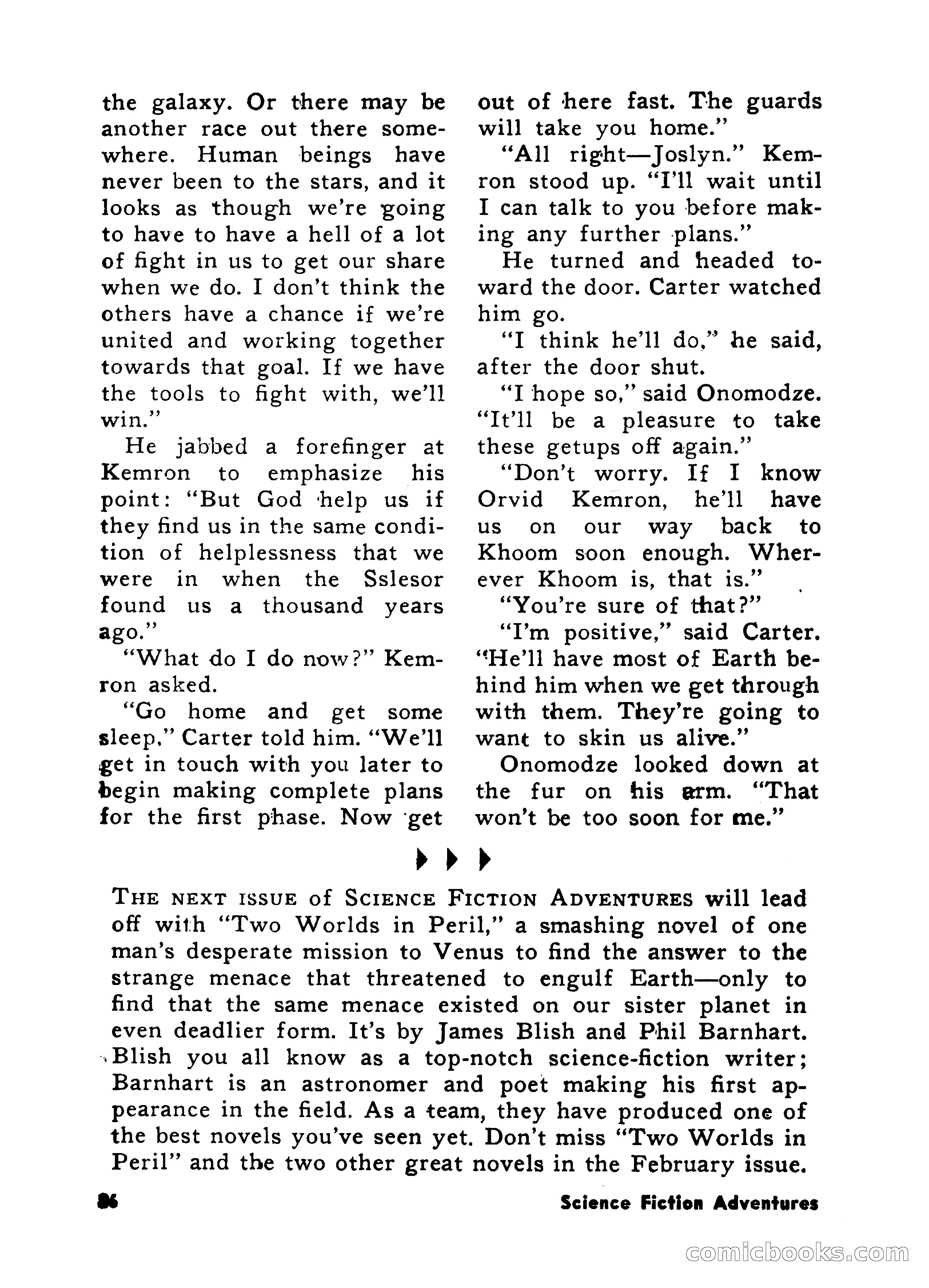 Science Fiction Adventures, December 1956 — page 86 of 132