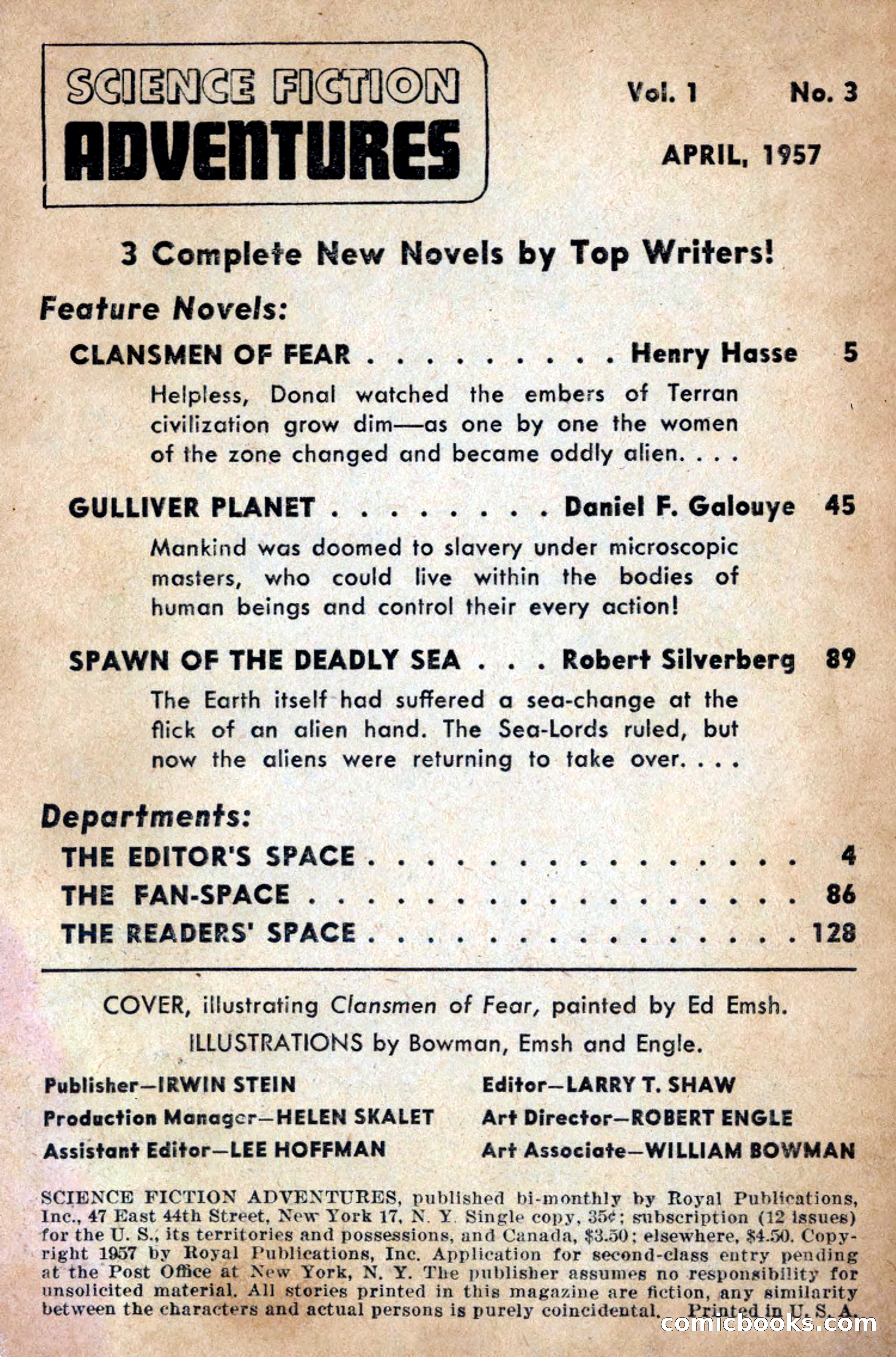 Science Fiction Adventures, April 1957 — page 3 of 132