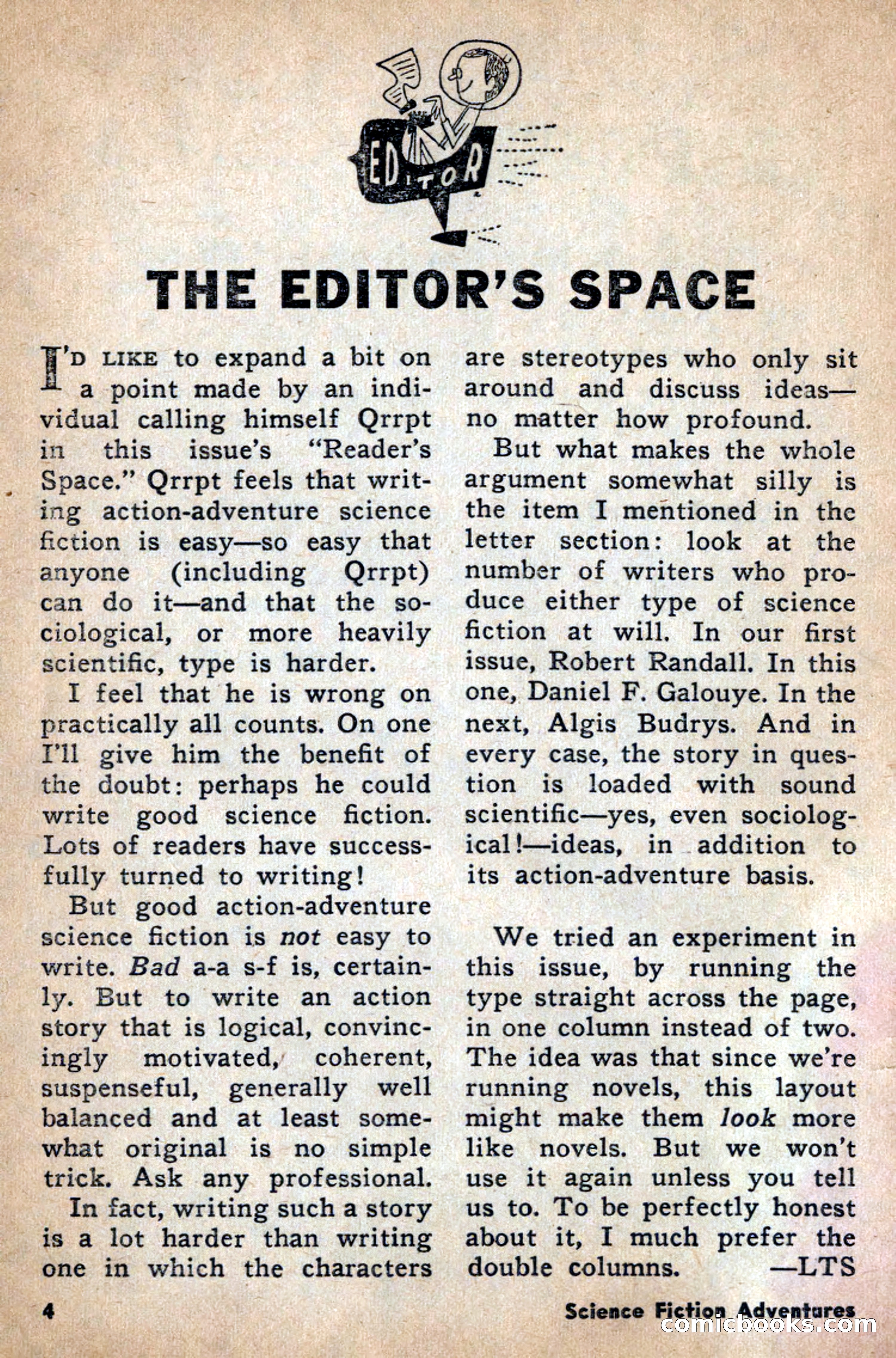 Science Fiction Adventures, April 1957 — page 4 of 132