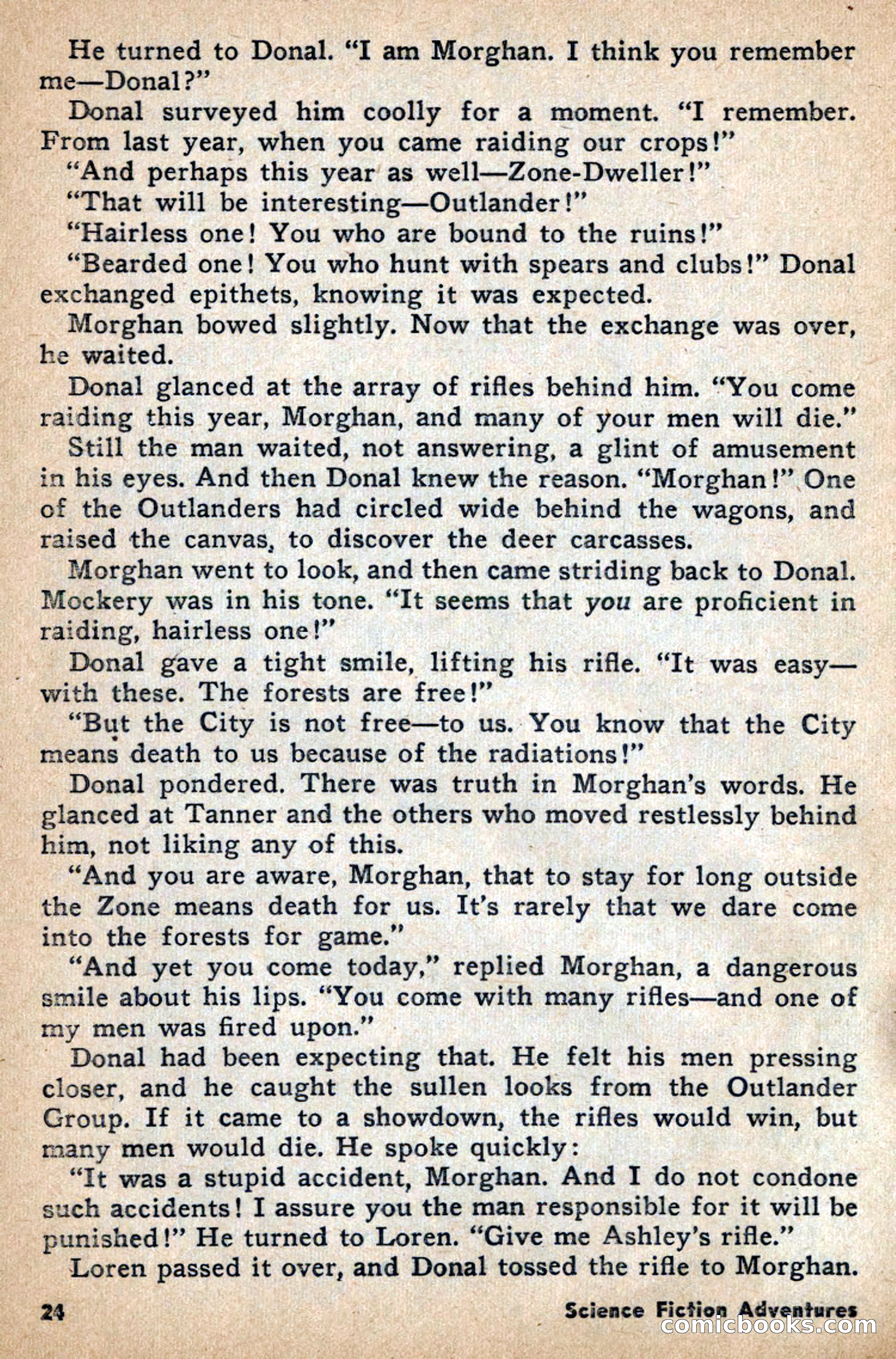 Science Fiction Adventures, April 1957 — page 24 of 132