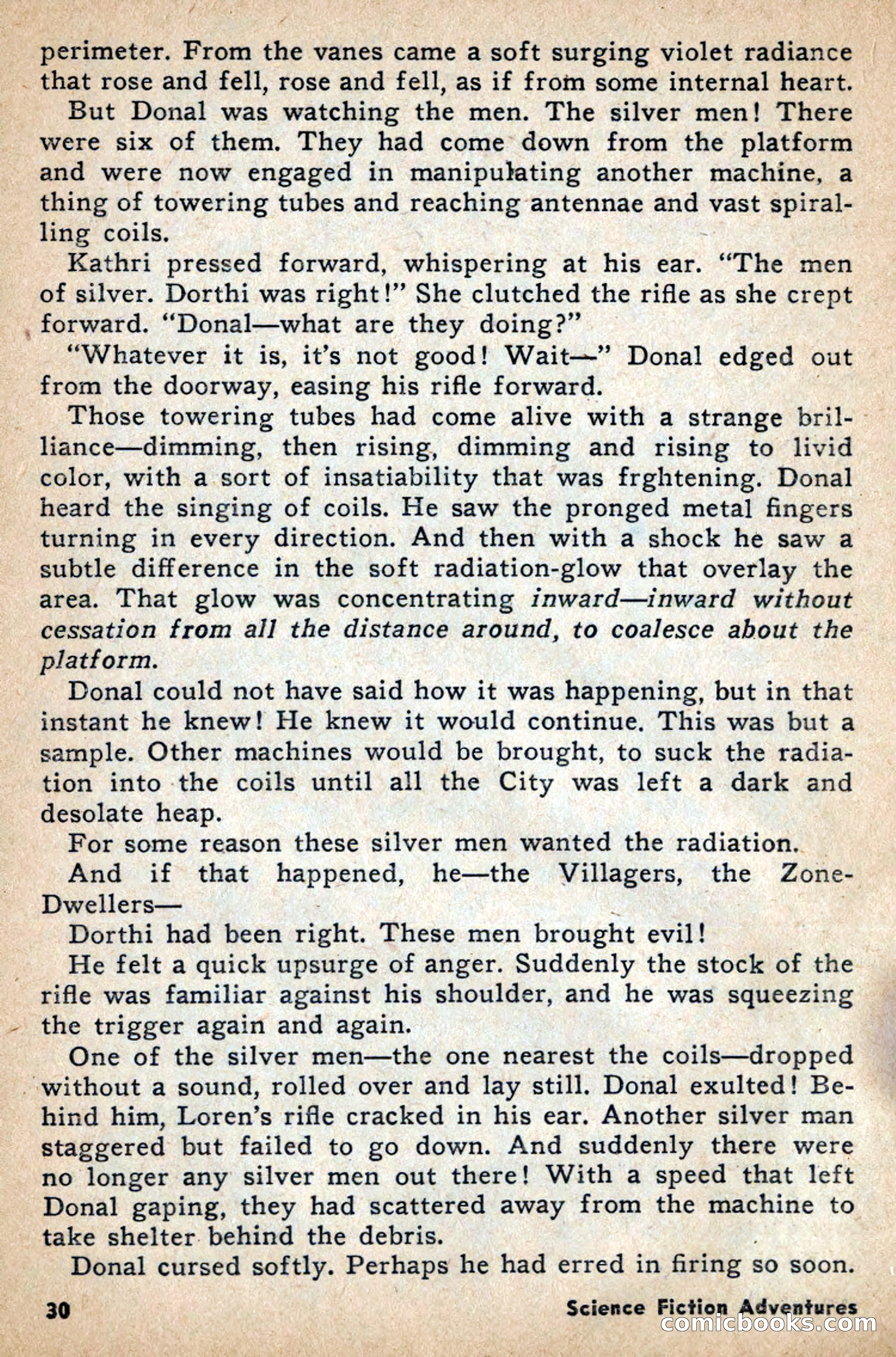 Science Fiction Adventures, April 1957 — page 30 of 132