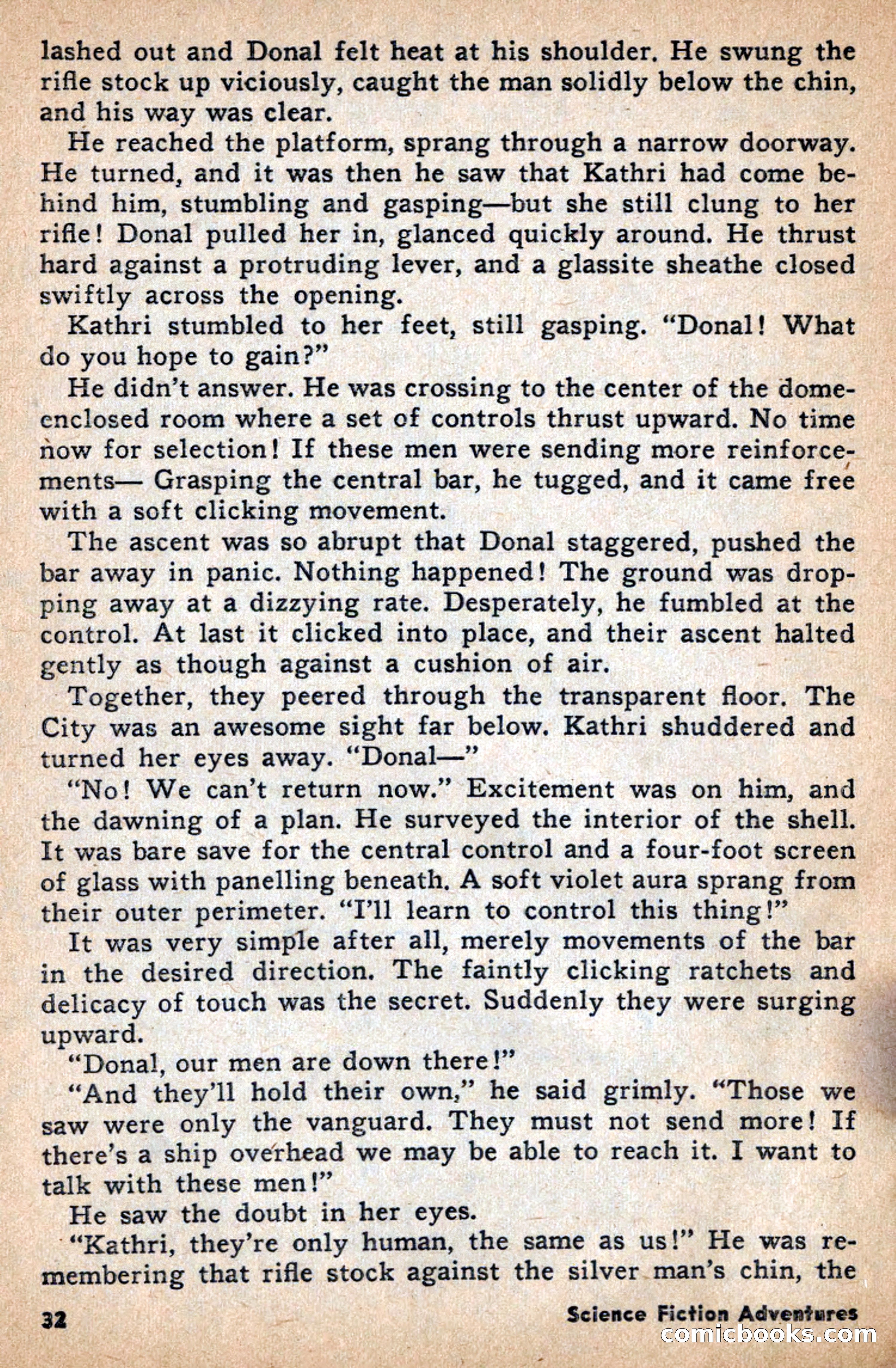 Science Fiction Adventures, April 1957 — page 32 of 132