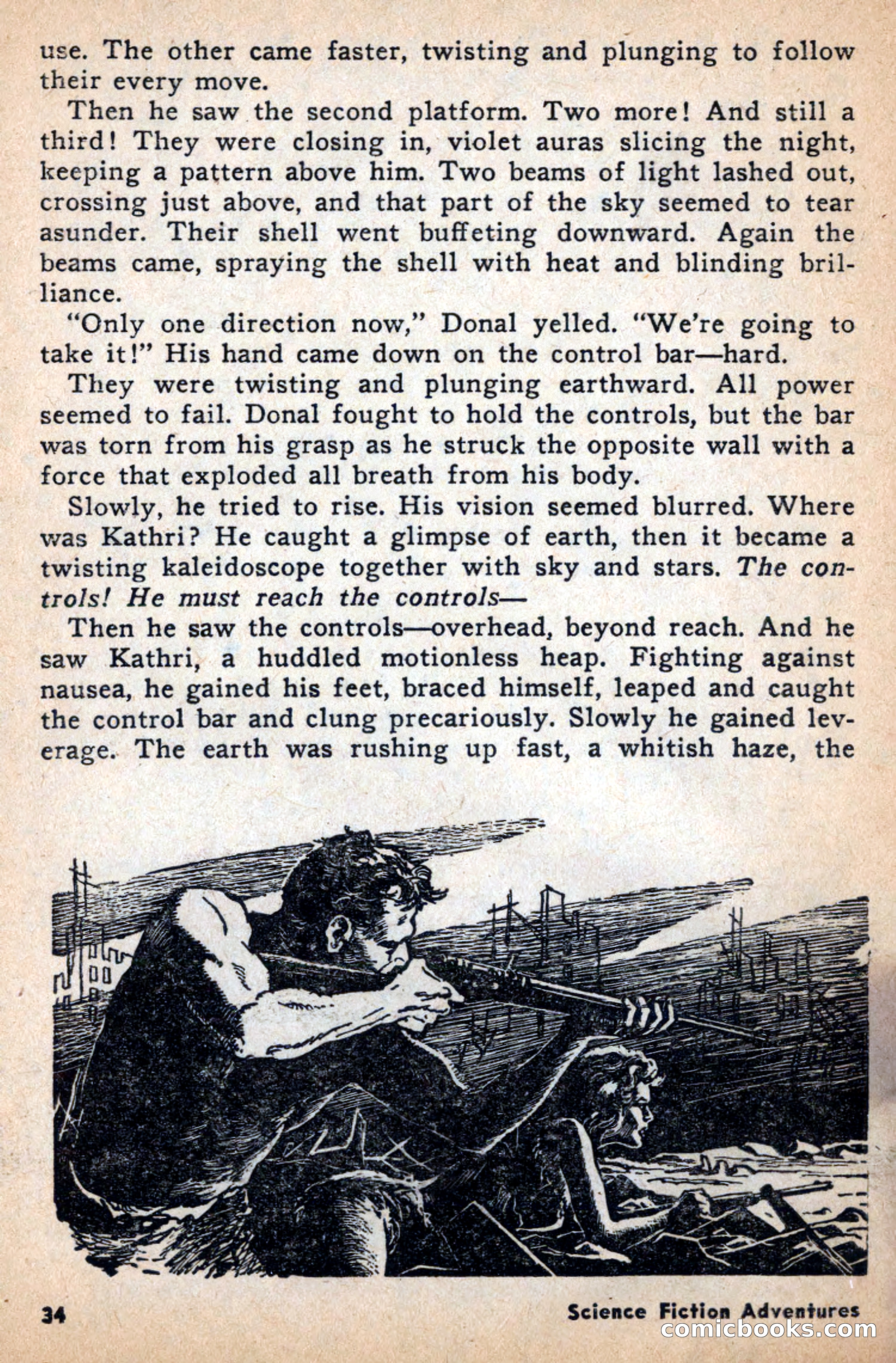 Science Fiction Adventures, April 1957 — page 34 of 132