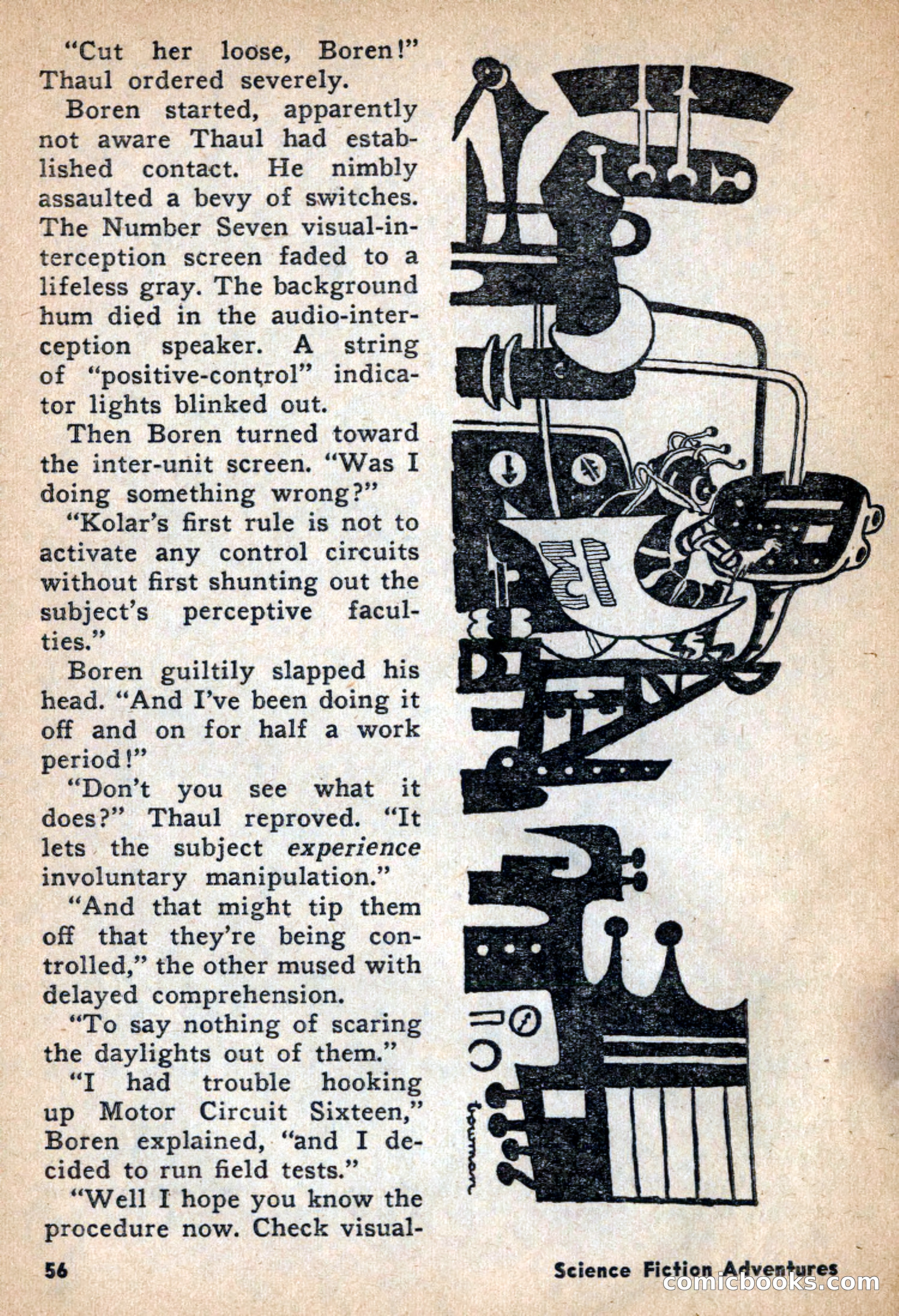 Science Fiction Adventures, April 1957 — page 56 of 132