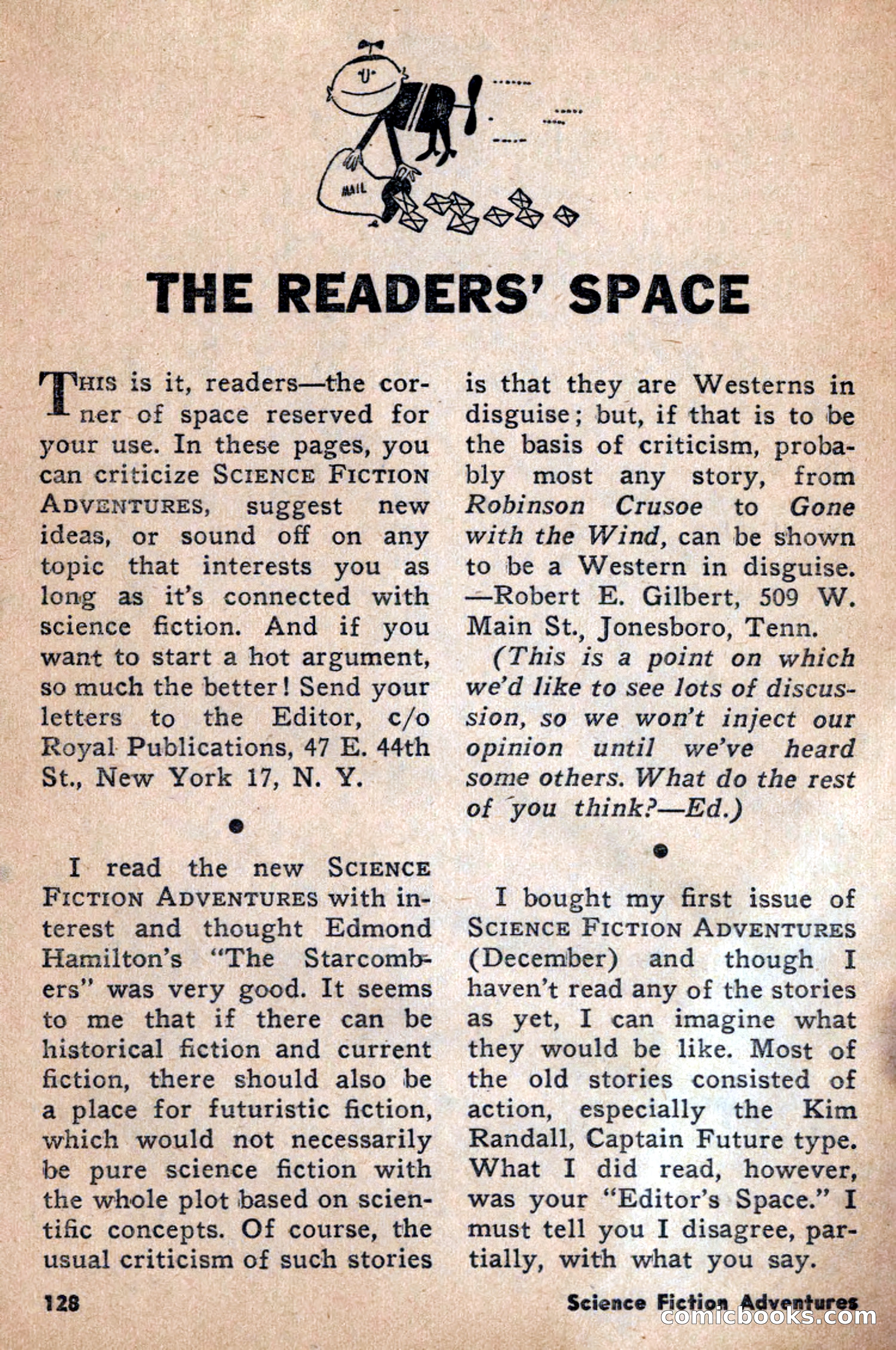 Science Fiction Adventures, April 1957 — page 128 of 132