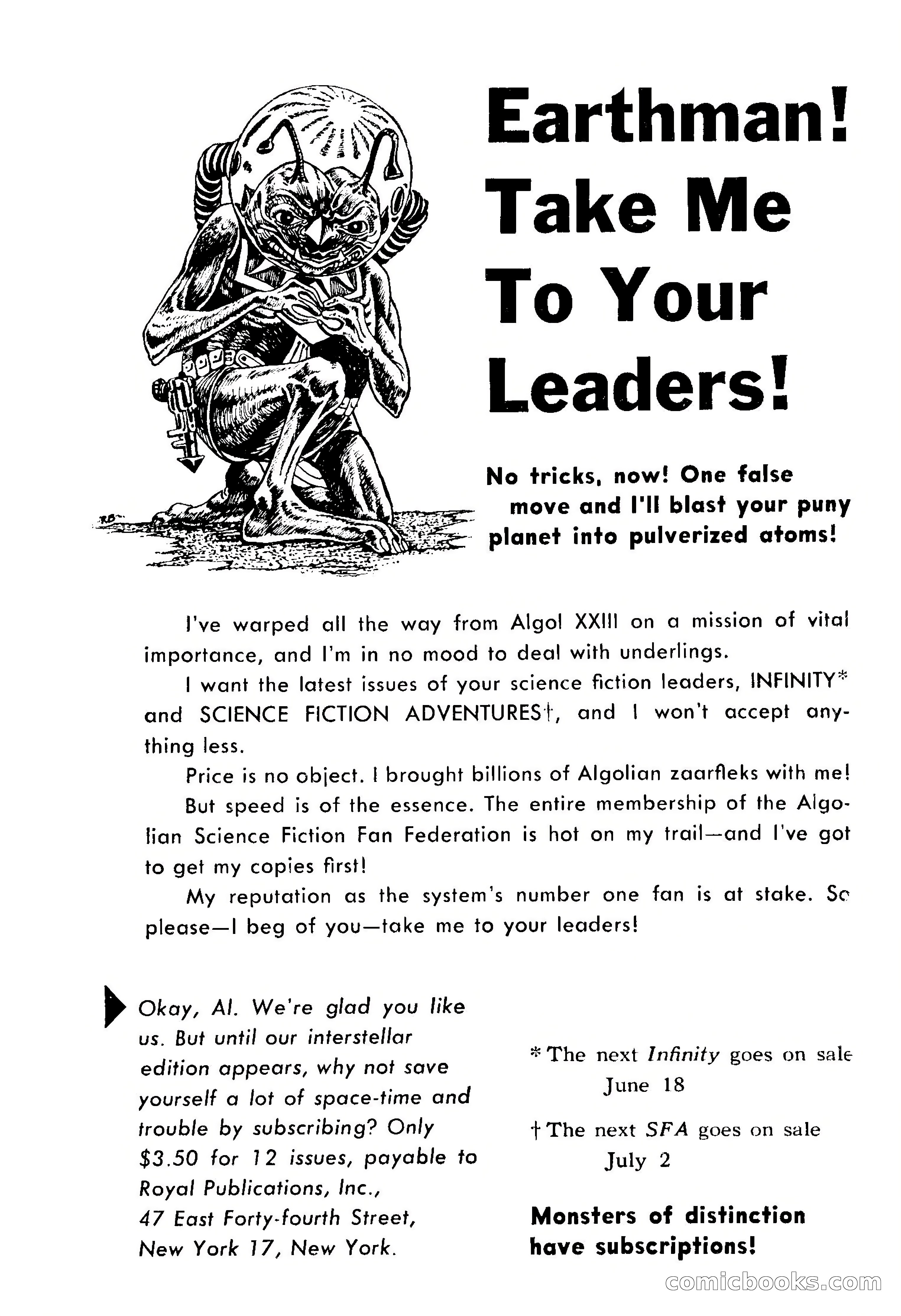 Science Fiction Adventures, August 1957 — page 2 of 133