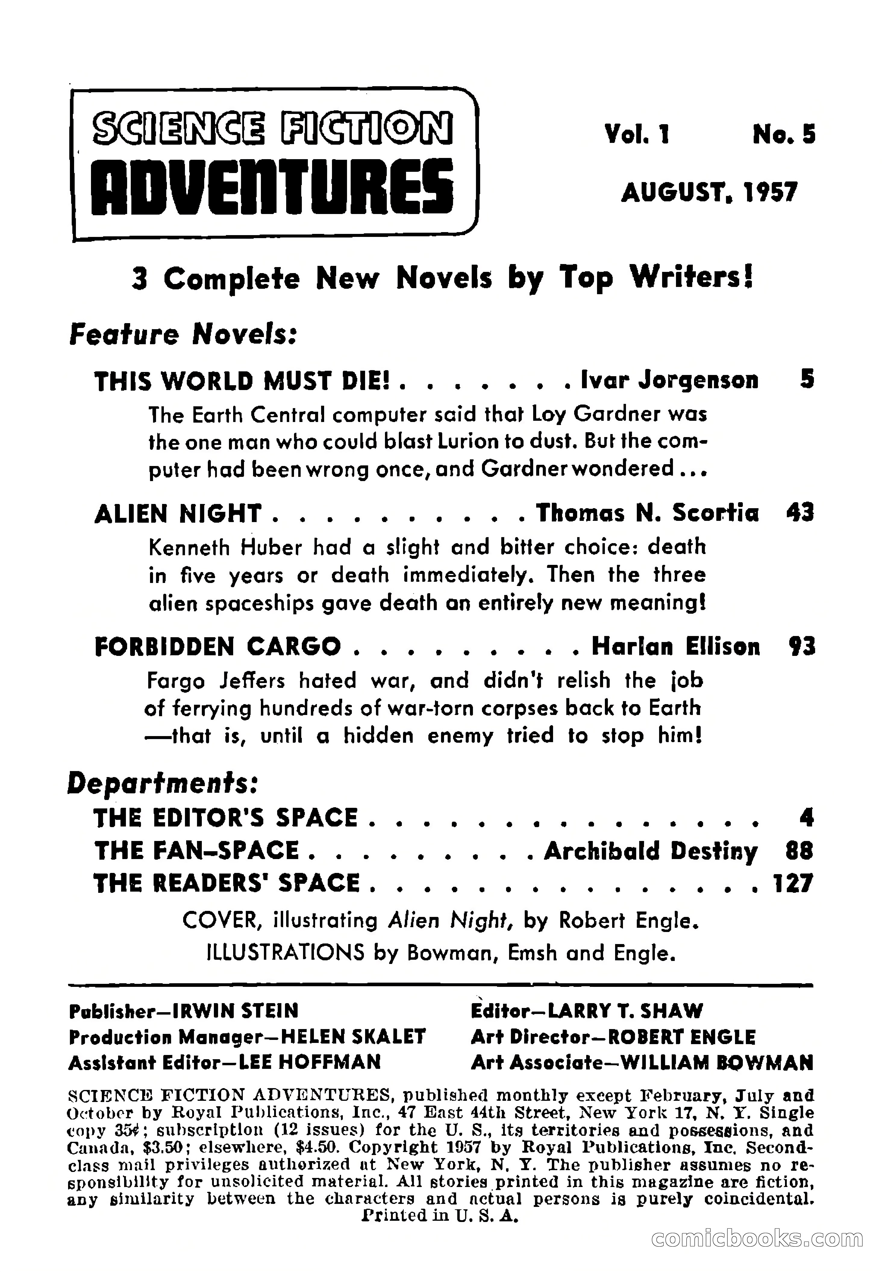 Science Fiction Adventures, August 1957 — page 3 of 133