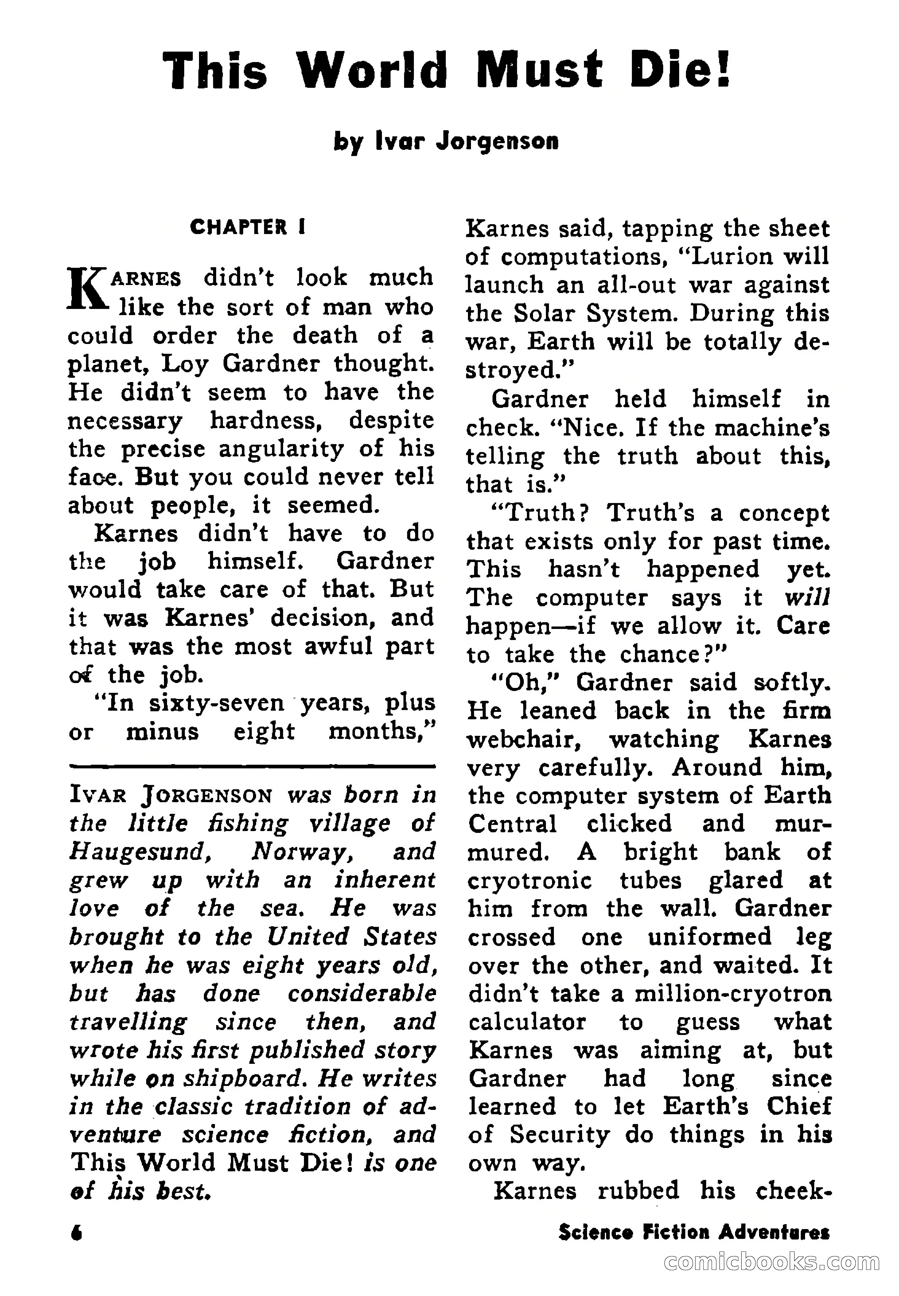 Science Fiction Adventures, August 1957 — page 6 of 133