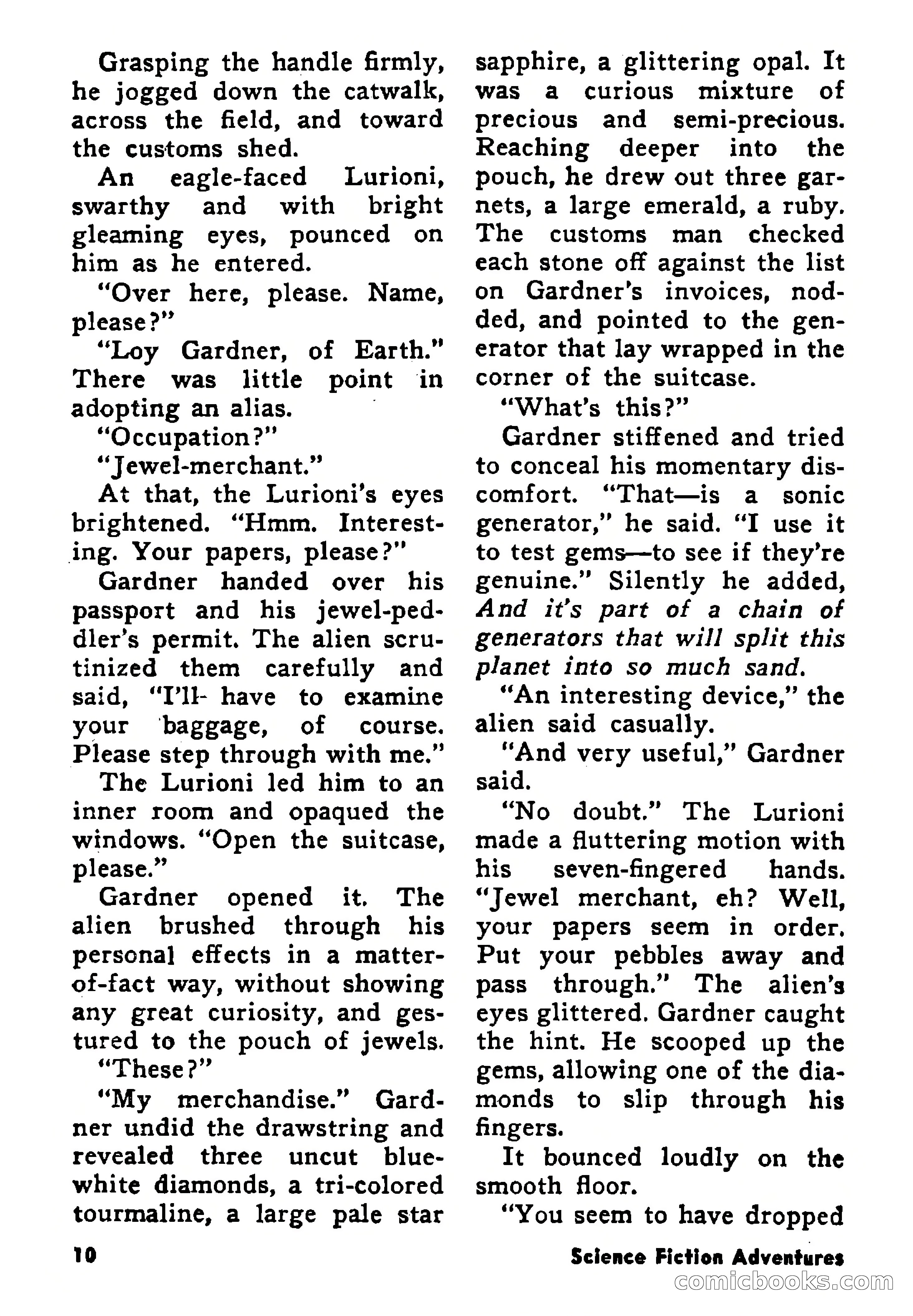 Science Fiction Adventures, August 1957 — page 10 of 133