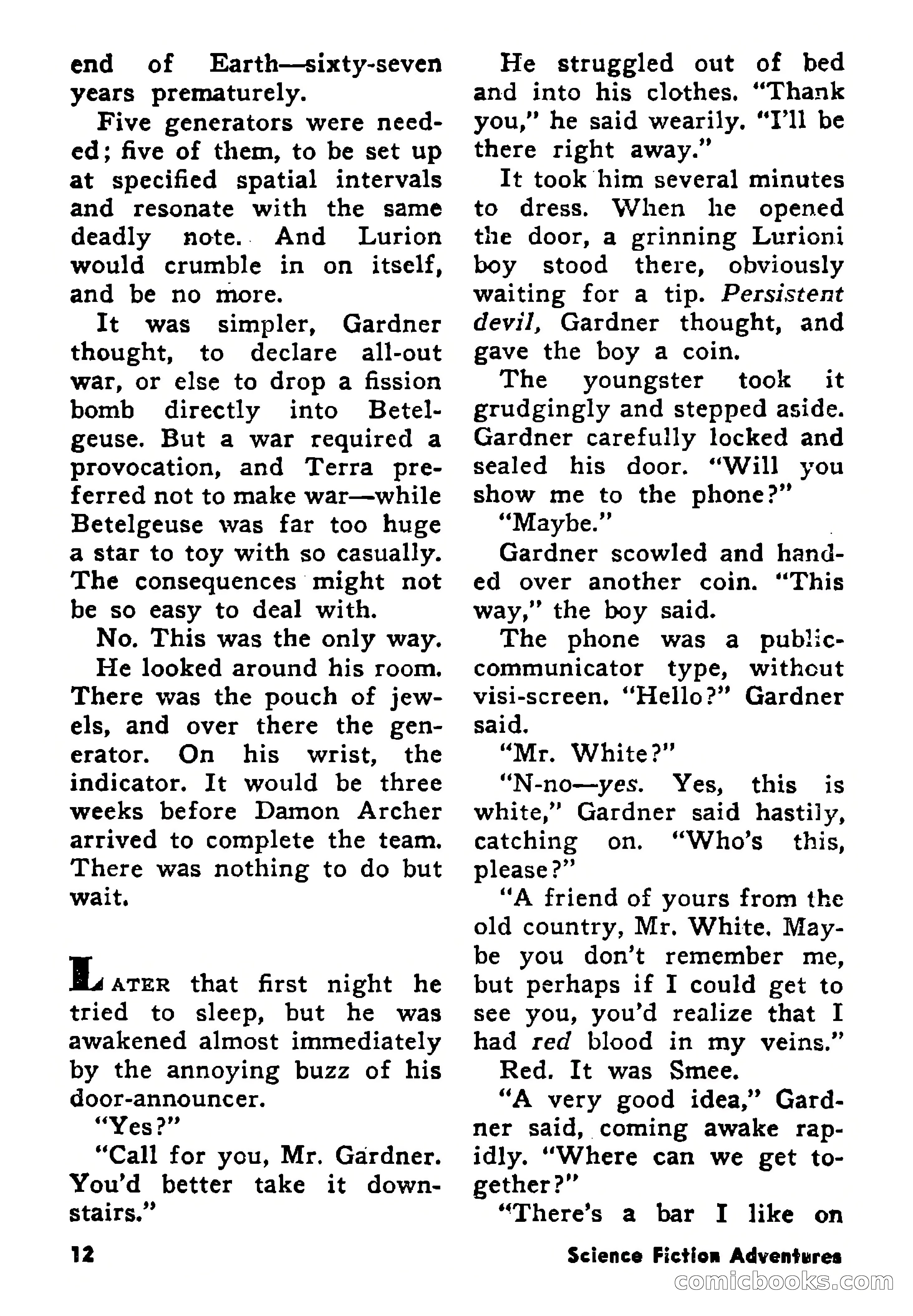Science Fiction Adventures, August 1957 — page 12 of 133