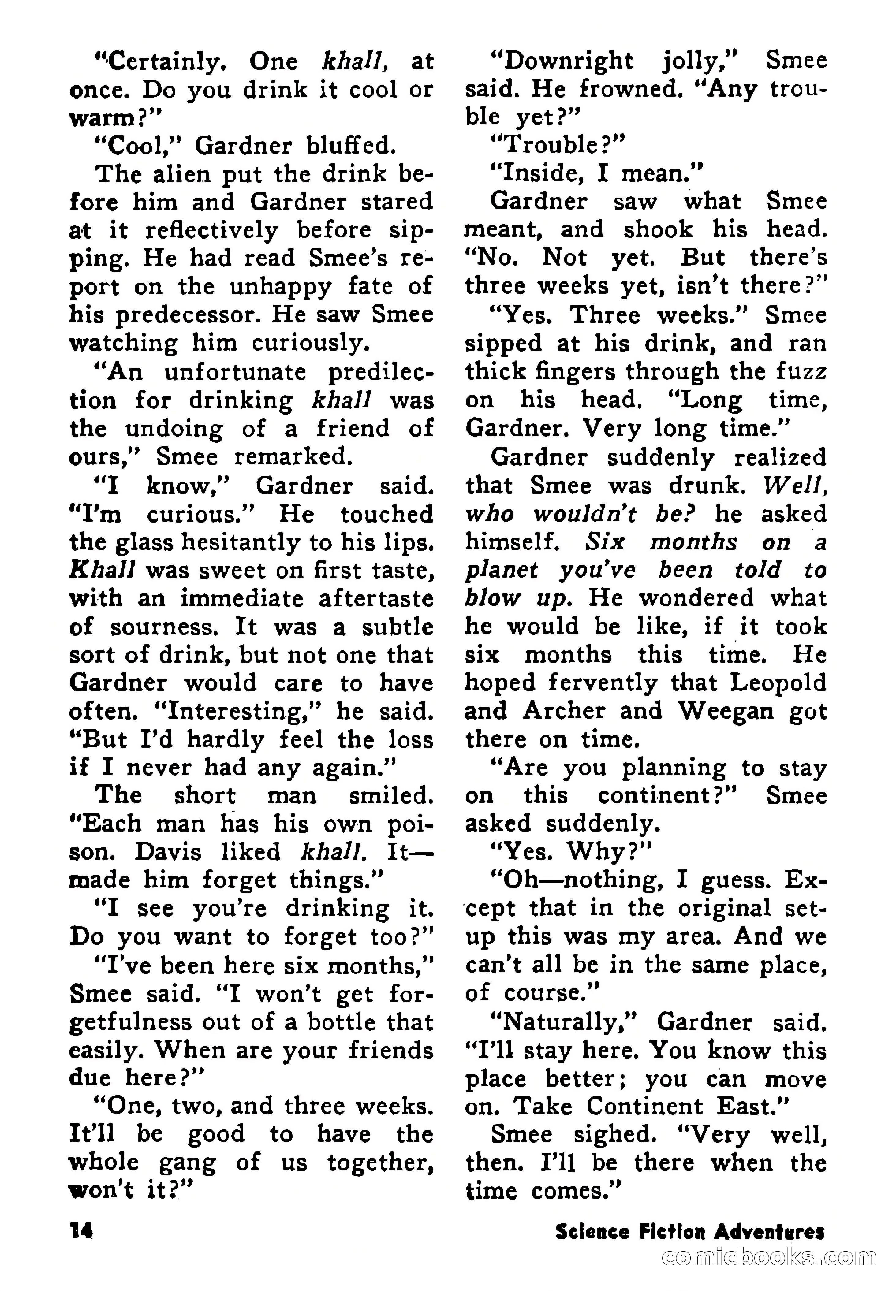 Science Fiction Adventures, August 1957 — page 14 of 133