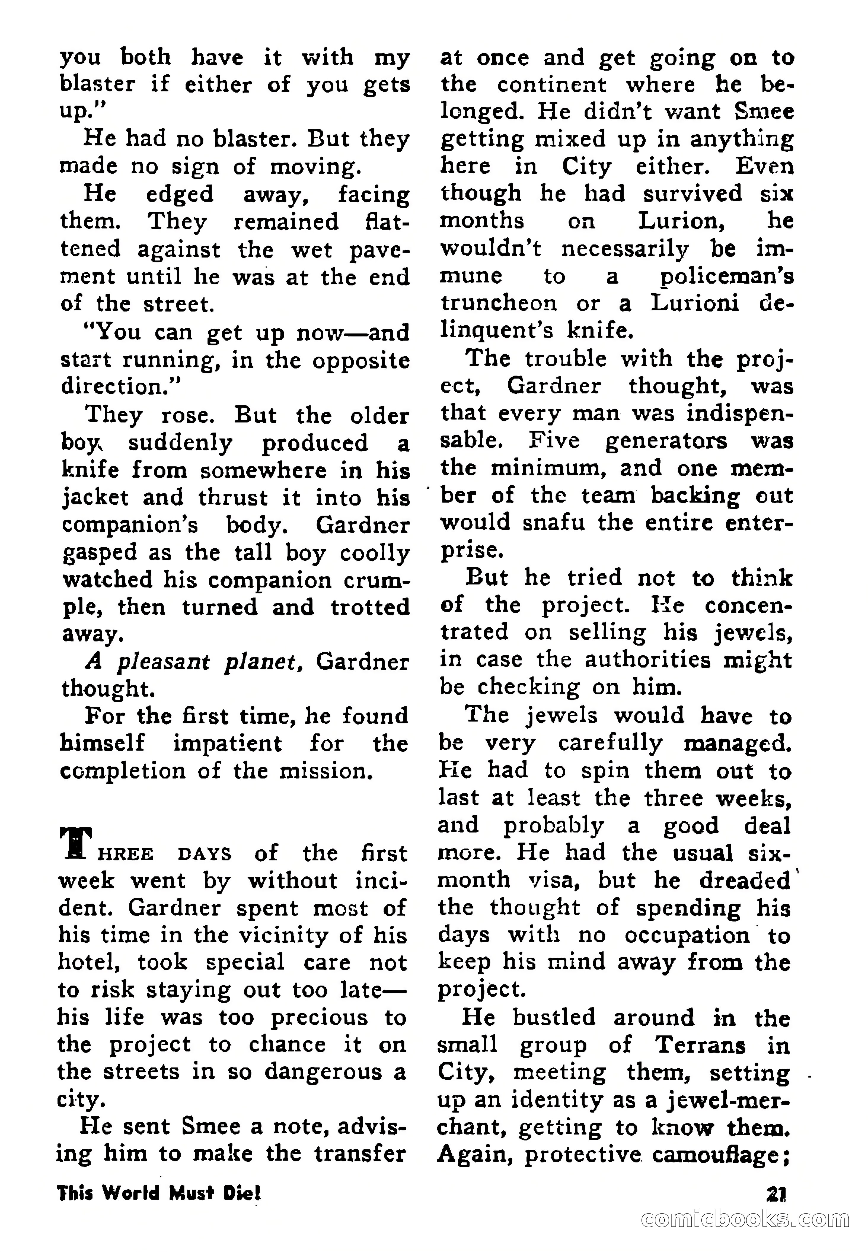 Science Fiction Adventures, August 1957 — page 21 of 133