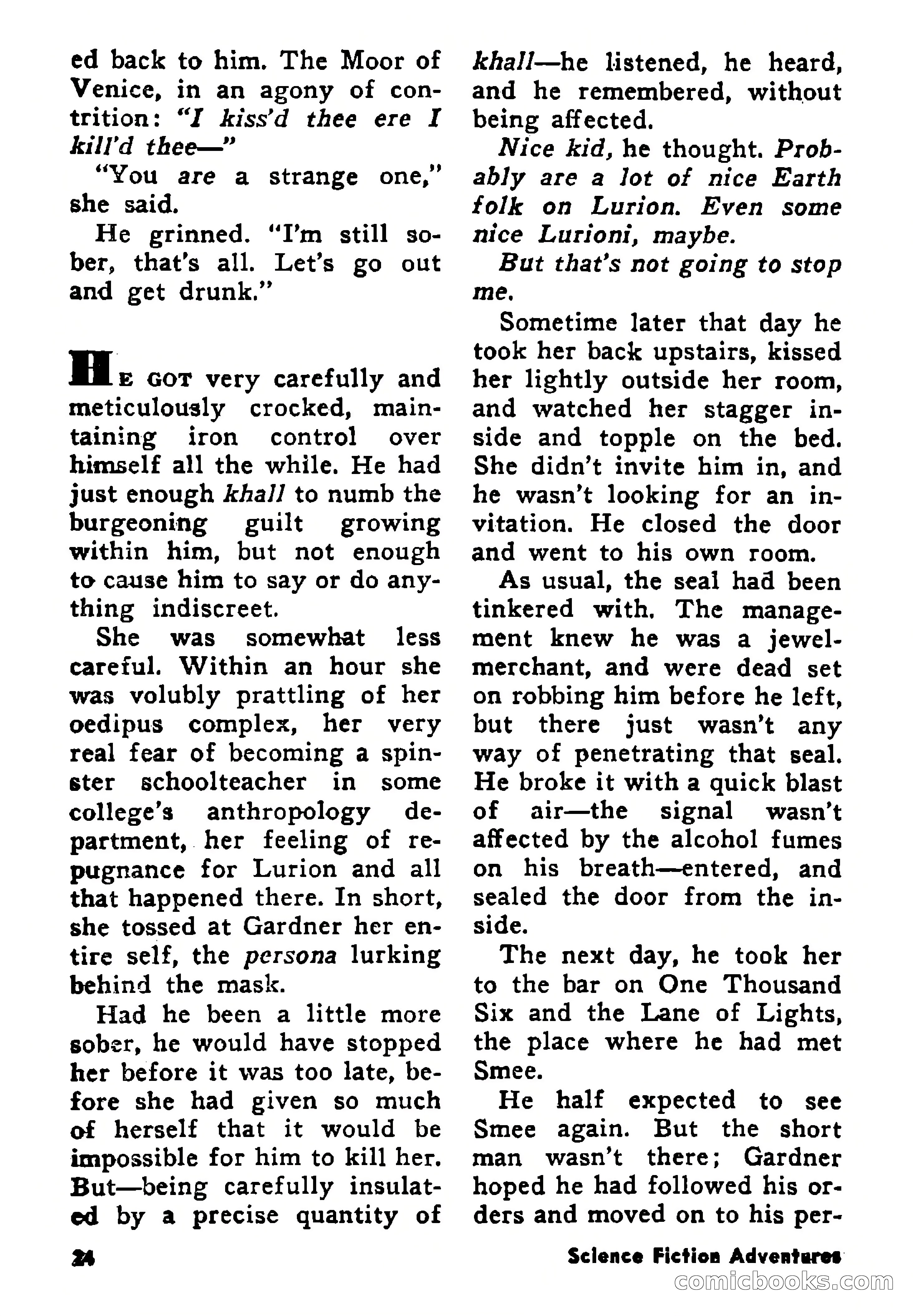 Science Fiction Adventures, August 1957 — page 24 of 133