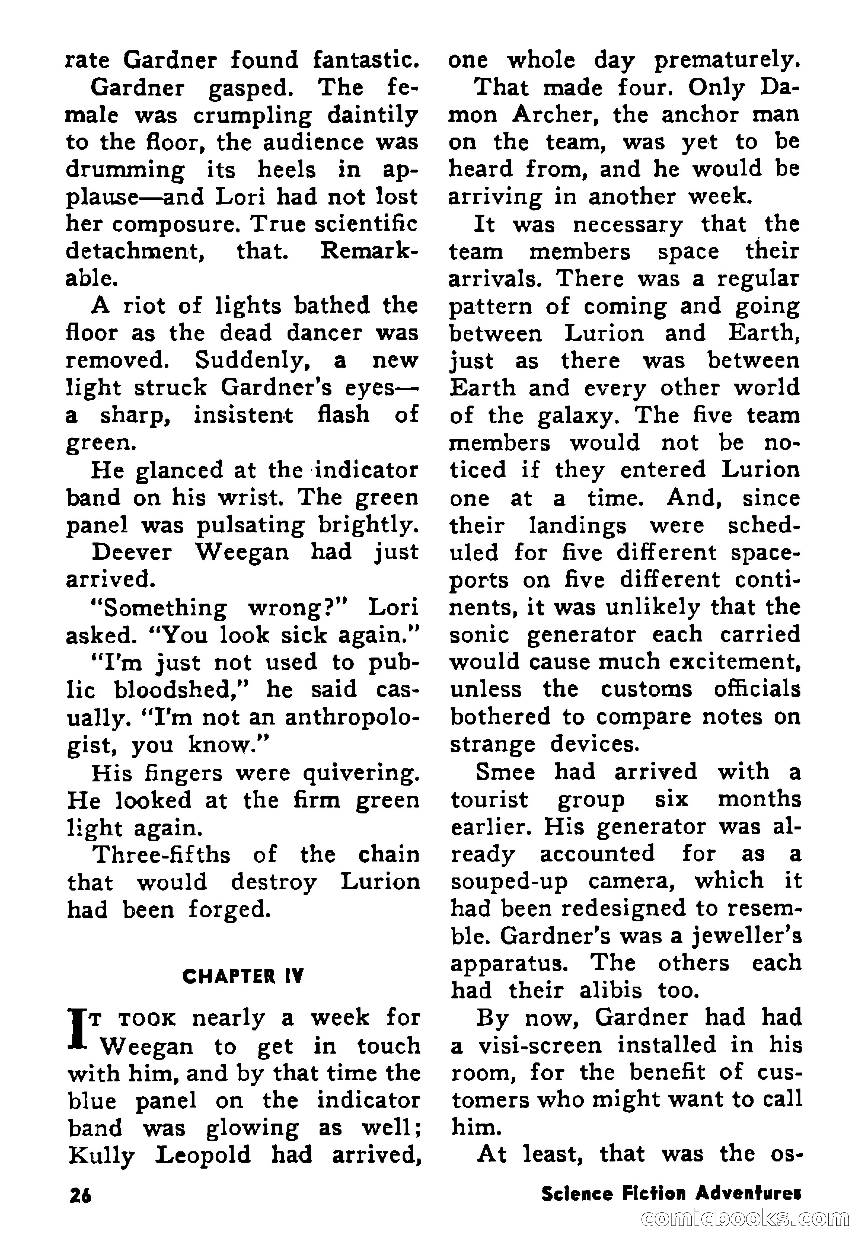 Science Fiction Adventures, August 1957 — page 26 of 133