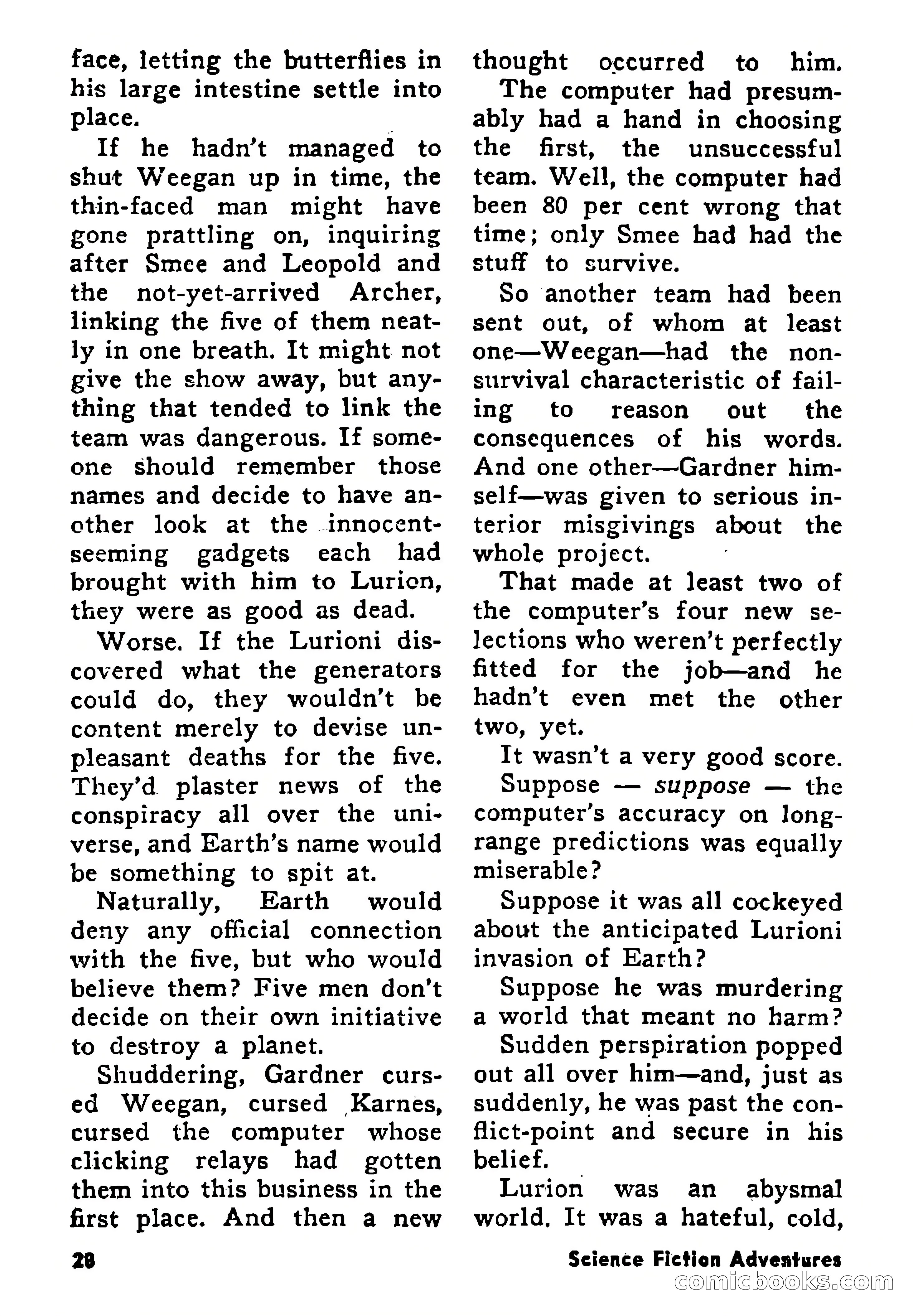 Science Fiction Adventures, August 1957 — page 28 of 133