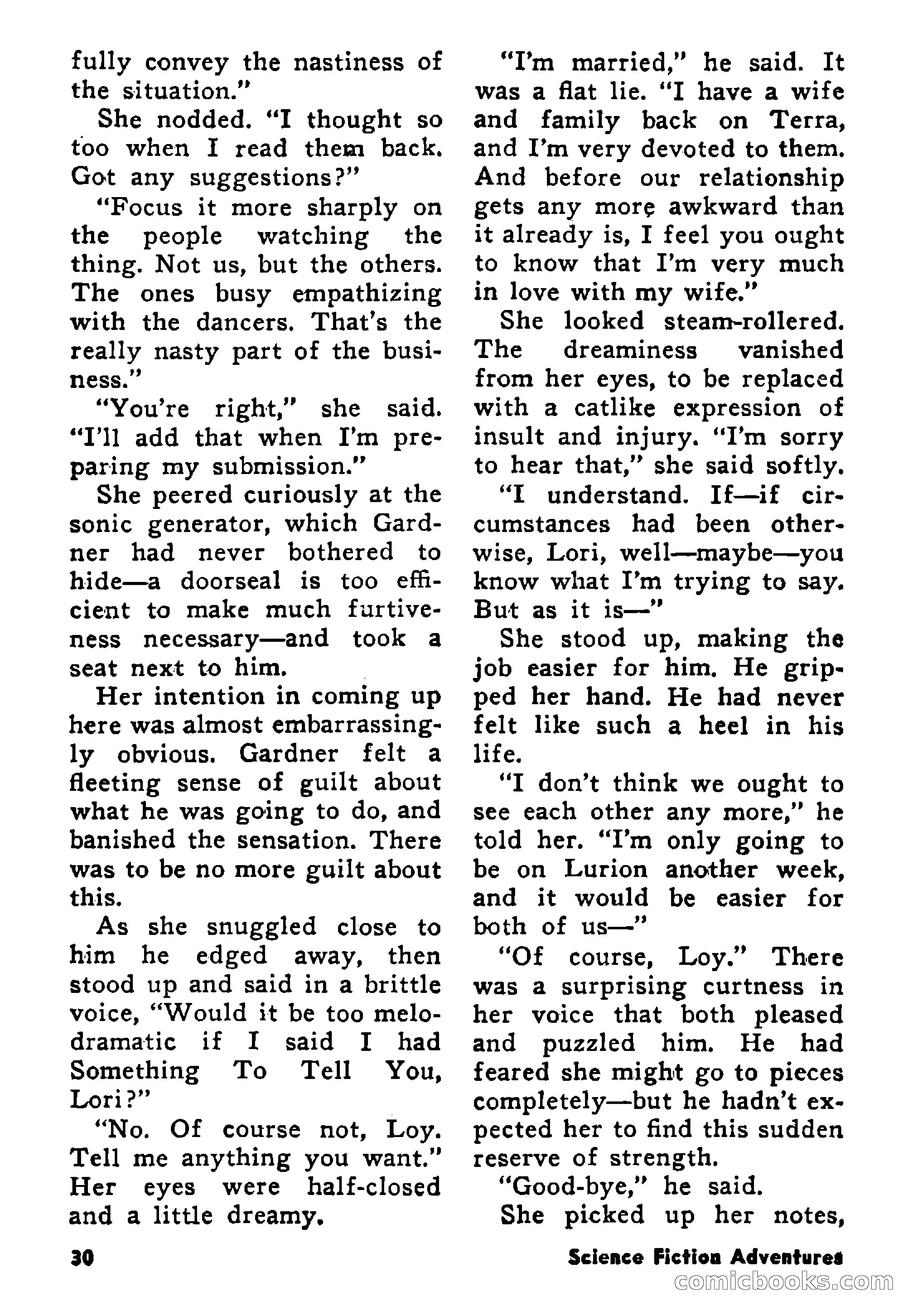 Science Fiction Adventures, August 1957 — page 30 of 133