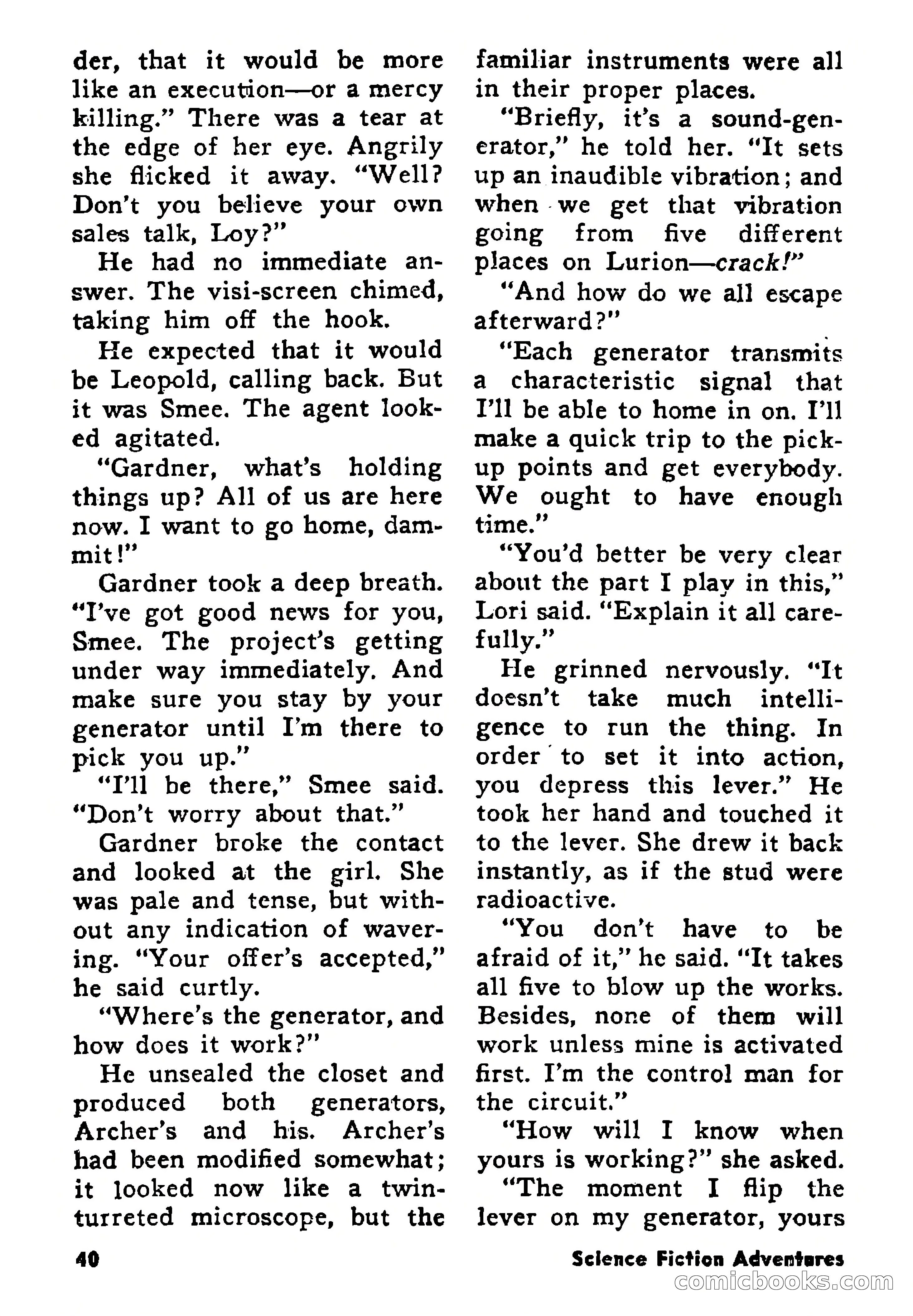 Science Fiction Adventures, August 1957 — page 40 of 133