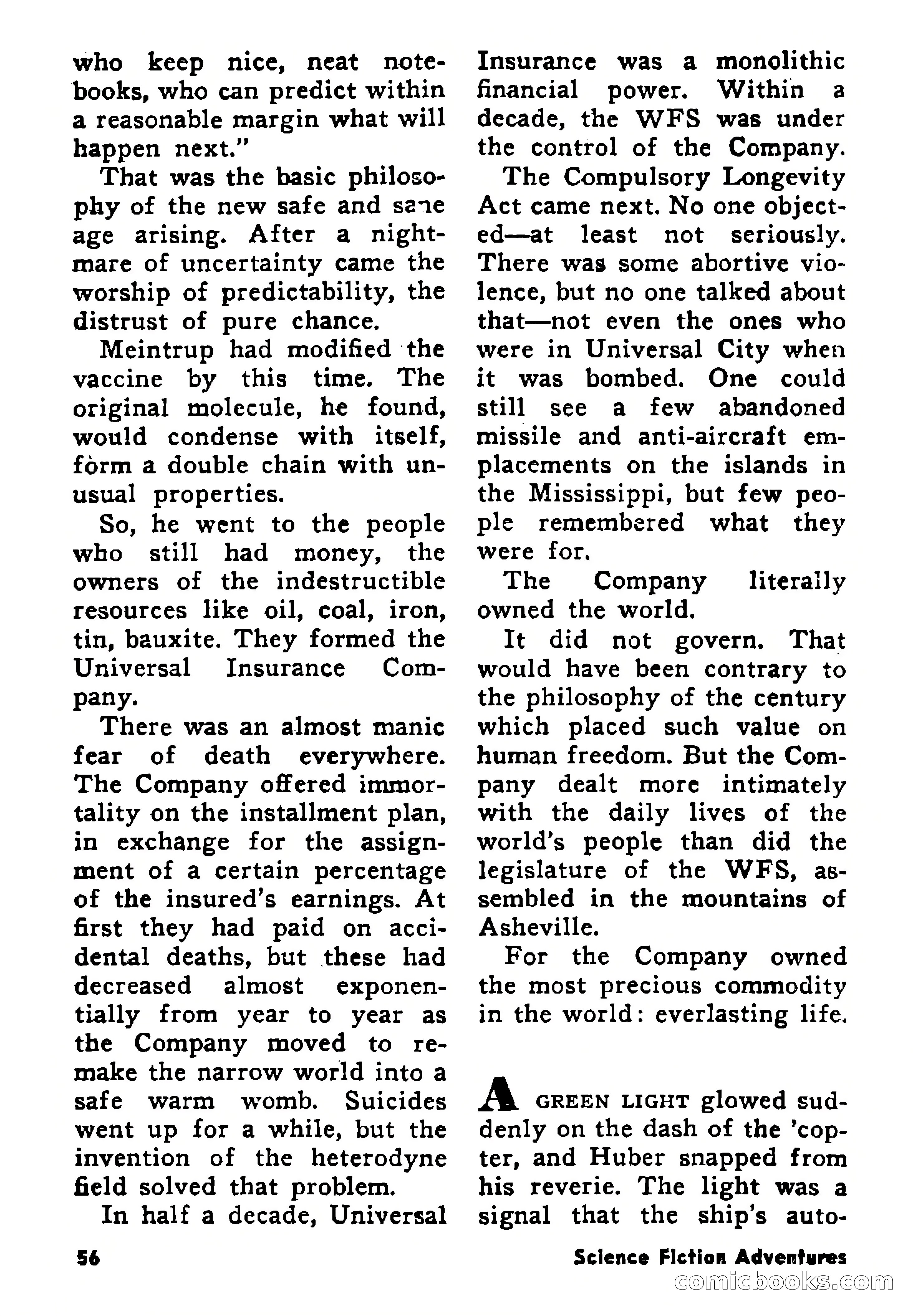 Science Fiction Adventures, August 1957 — page 56 of 133