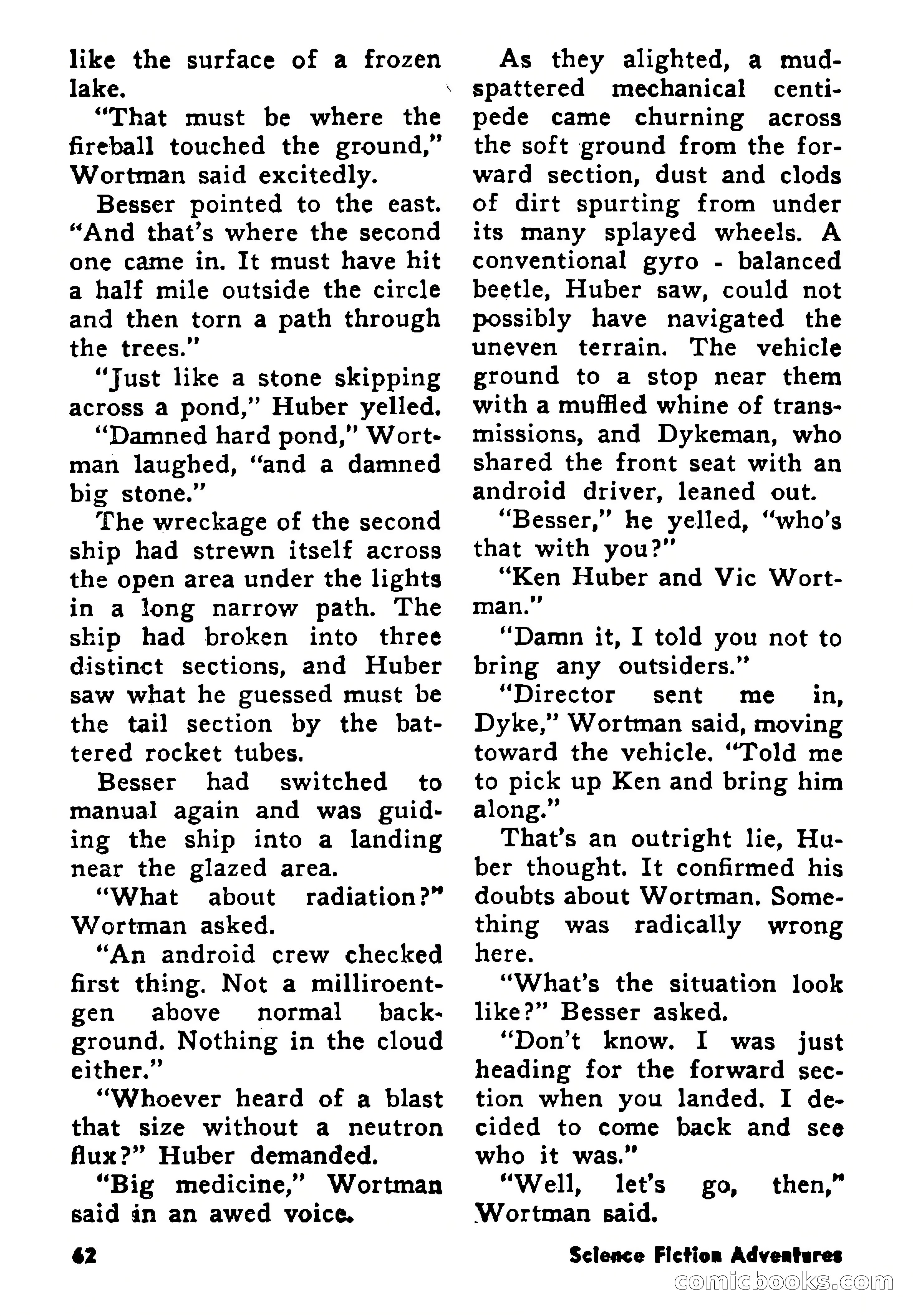 Science Fiction Adventures, August 1957 — page 62 of 133