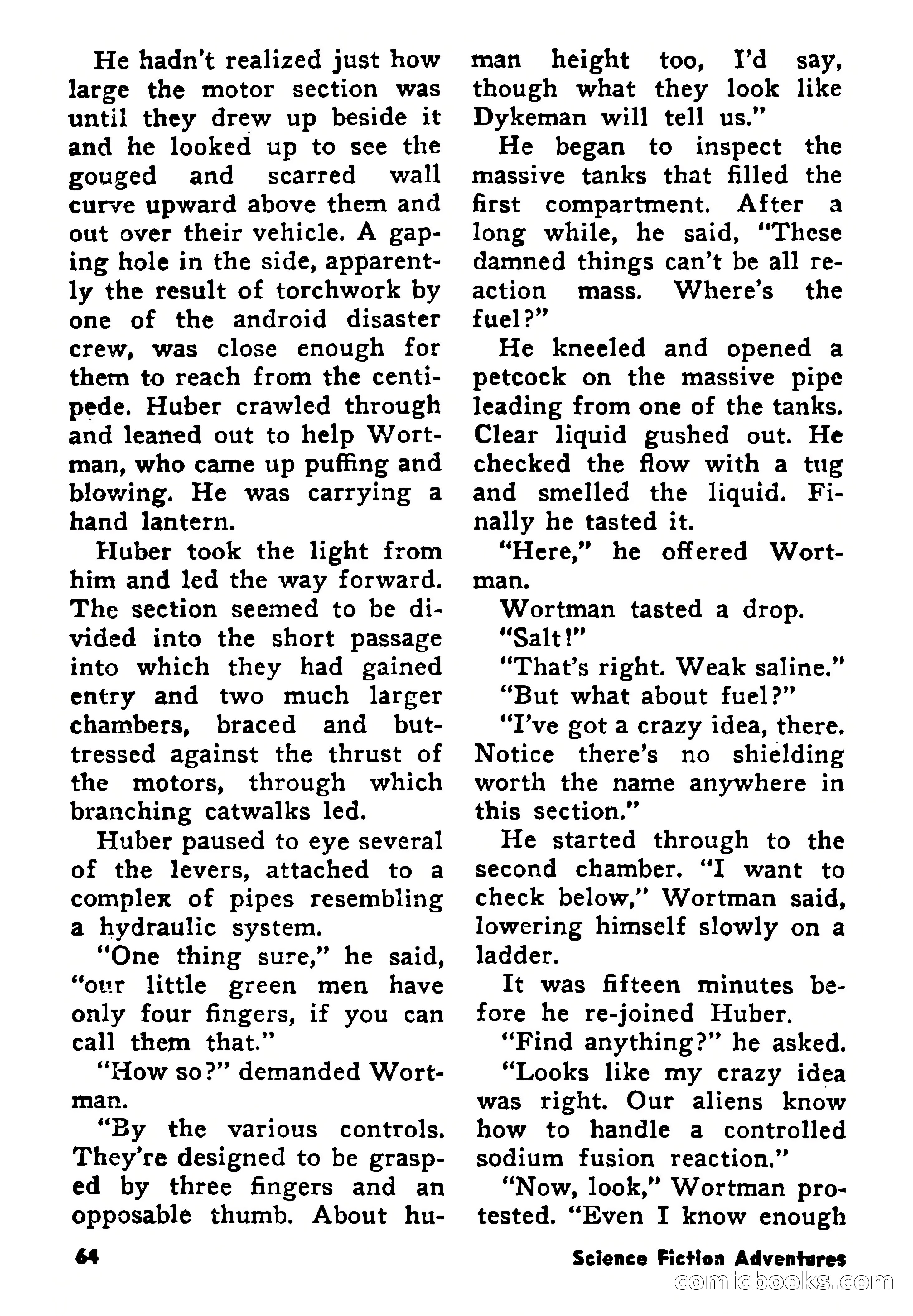 Science Fiction Adventures, August 1957 — page 64 of 133