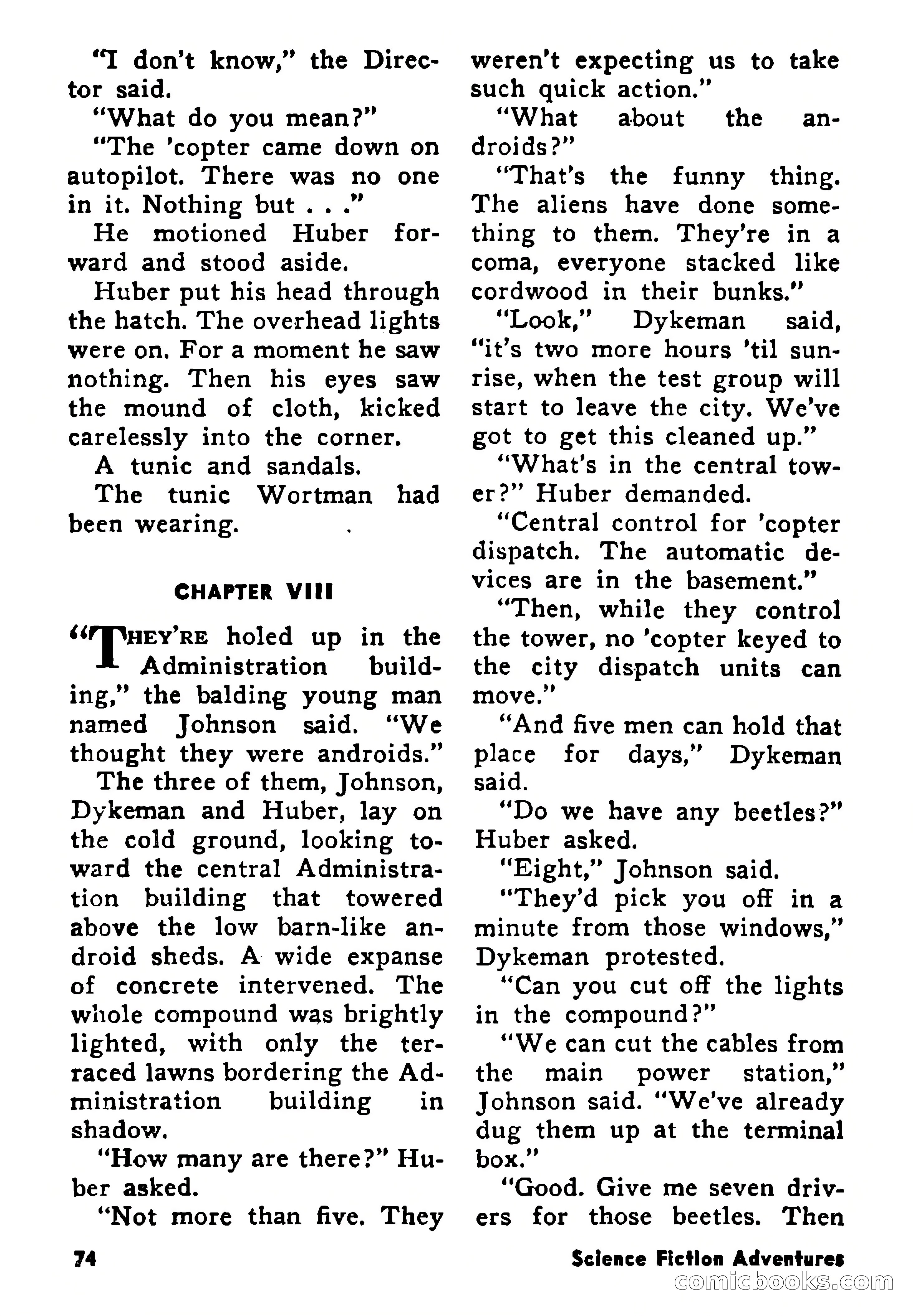 Science Fiction Adventures, August 1957 — page 74 of 133
