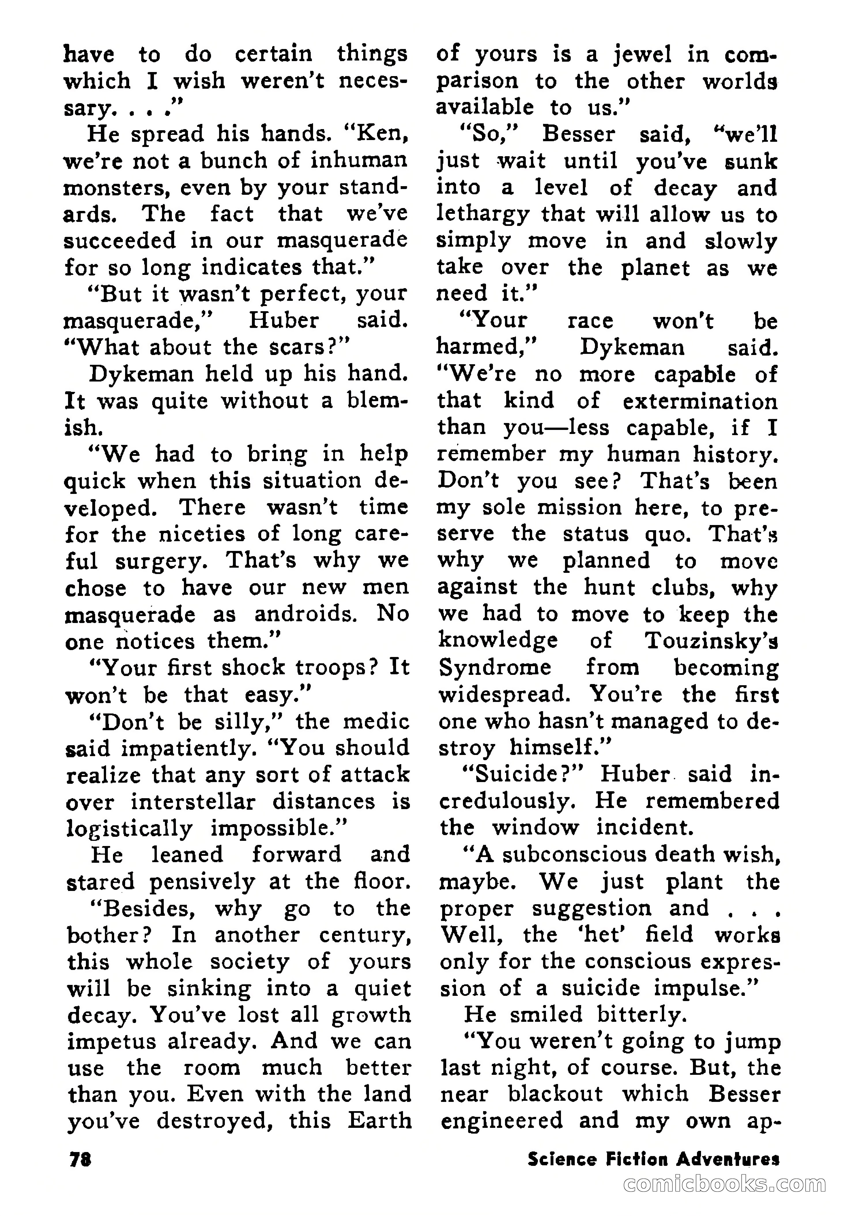Science Fiction Adventures, August 1957 — page 78 of 133