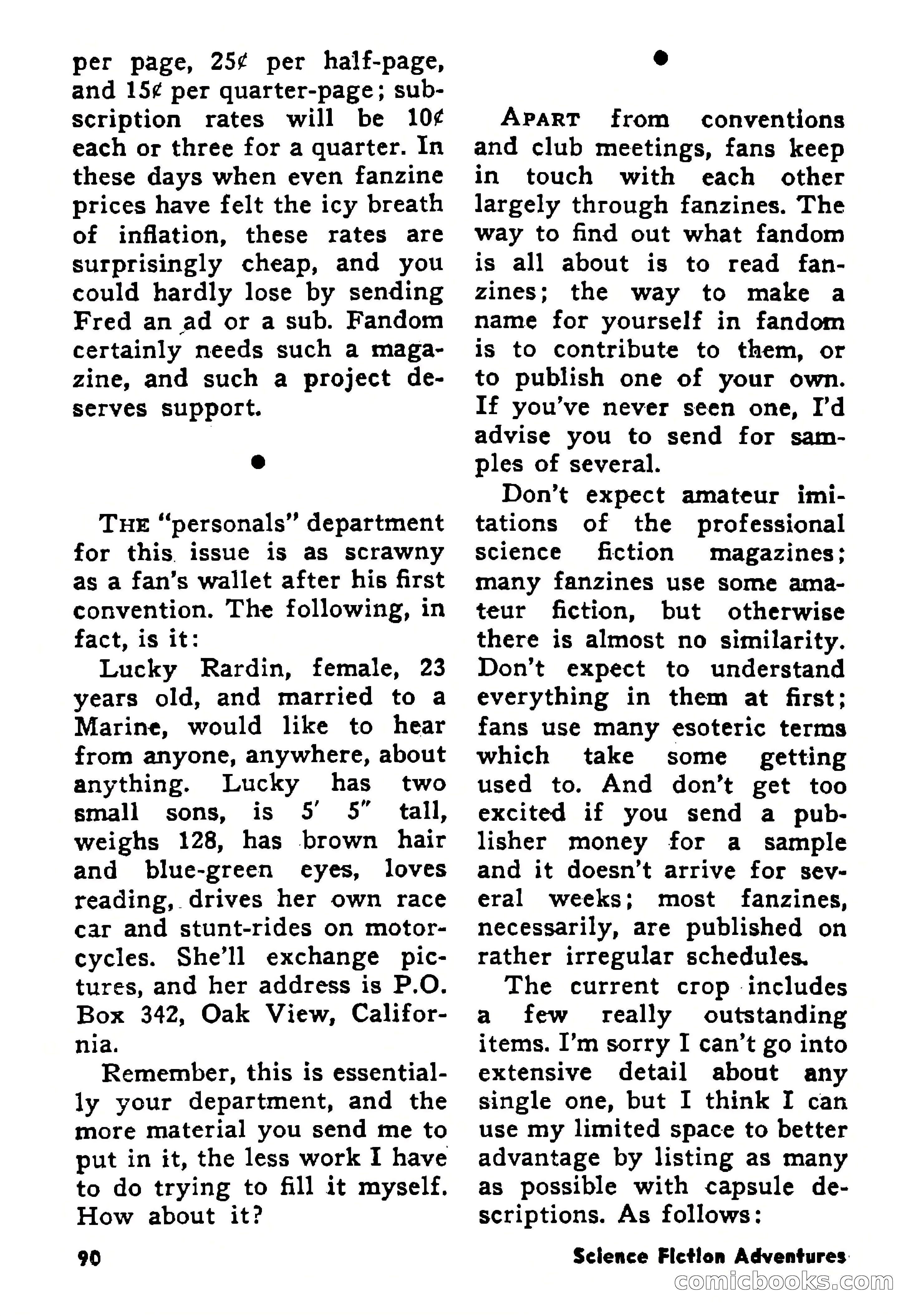 Science Fiction Adventures, August 1957 — page 90 of 133