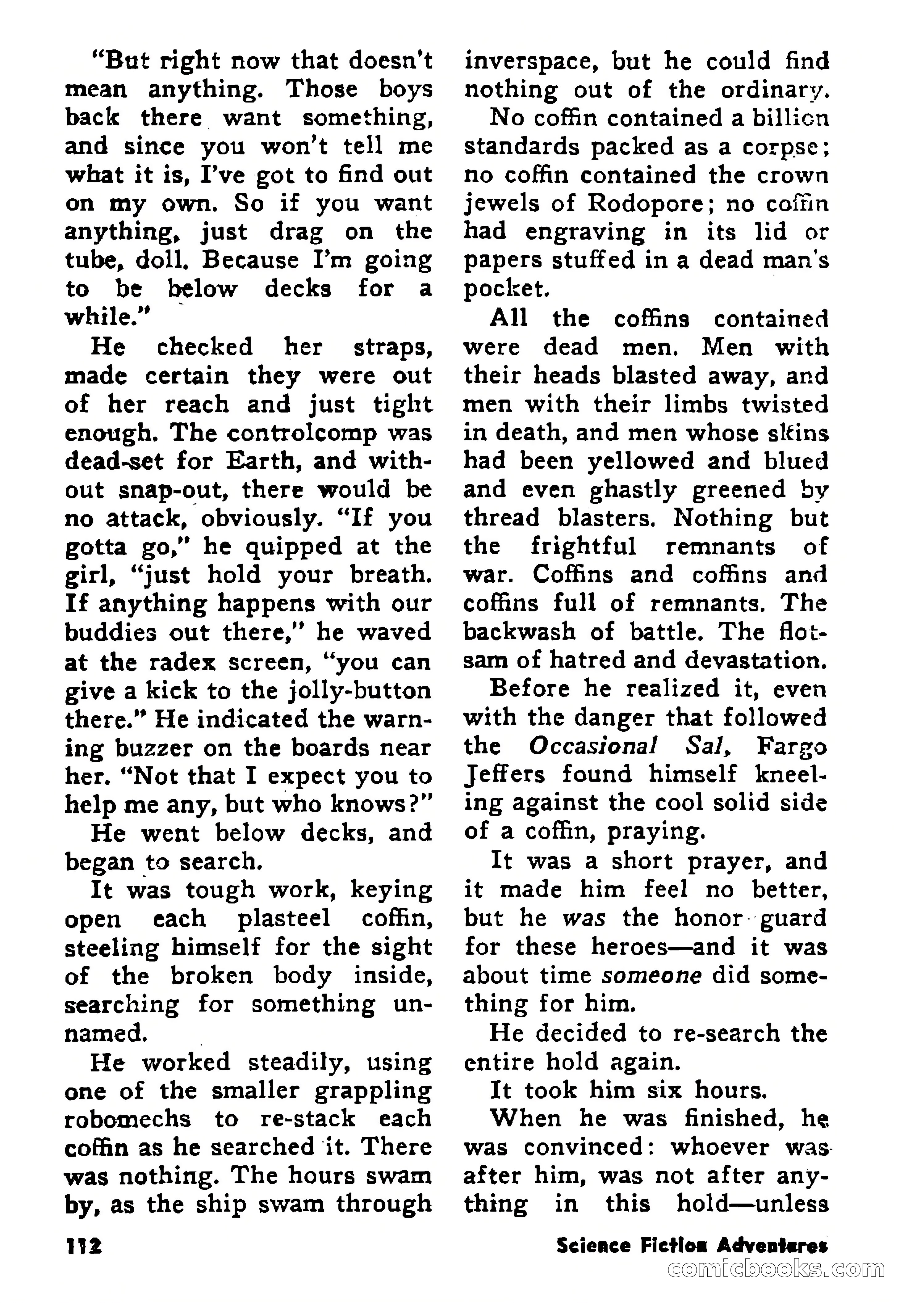 Science Fiction Adventures, August 1957 — page 112 of 133