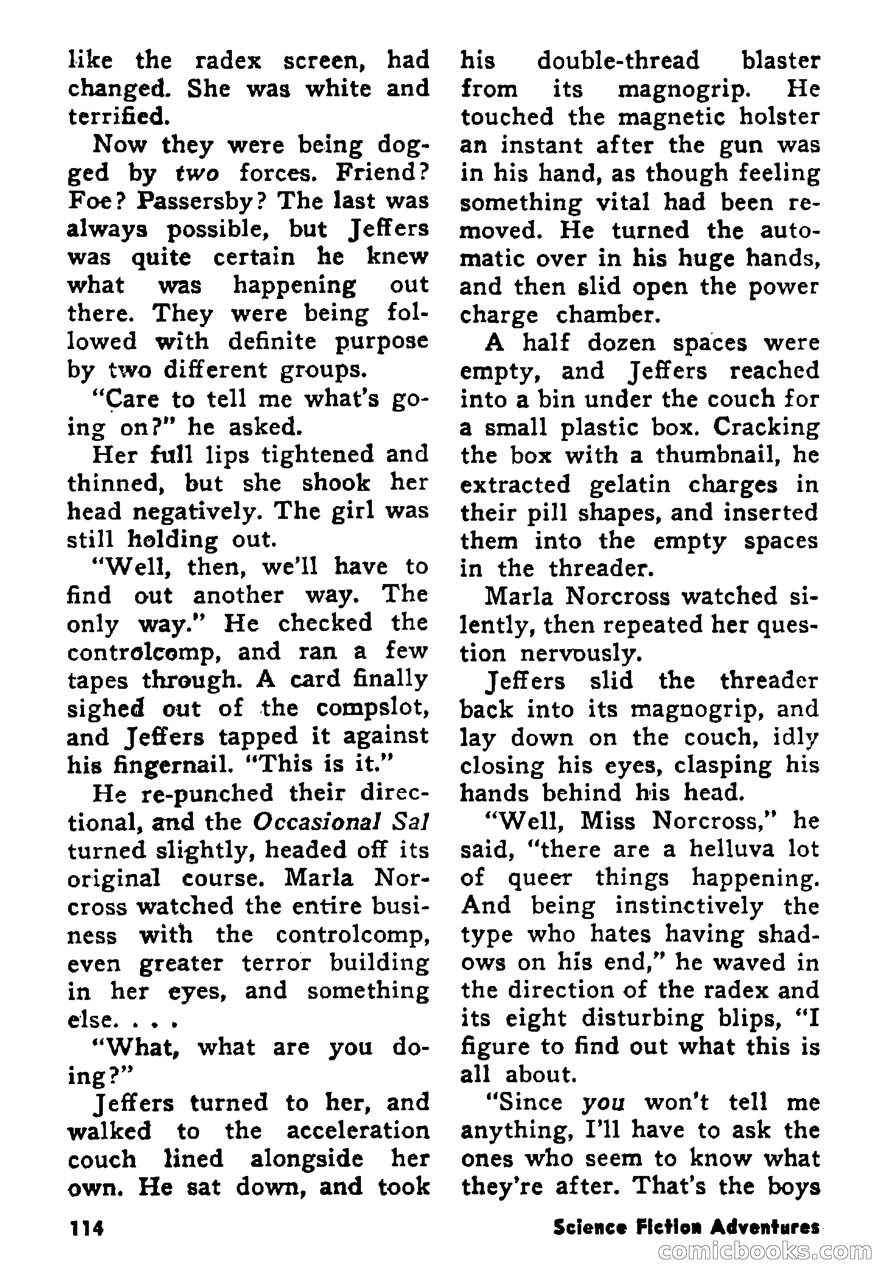 Science Fiction Adventures, August 1957 — page 114 of 133