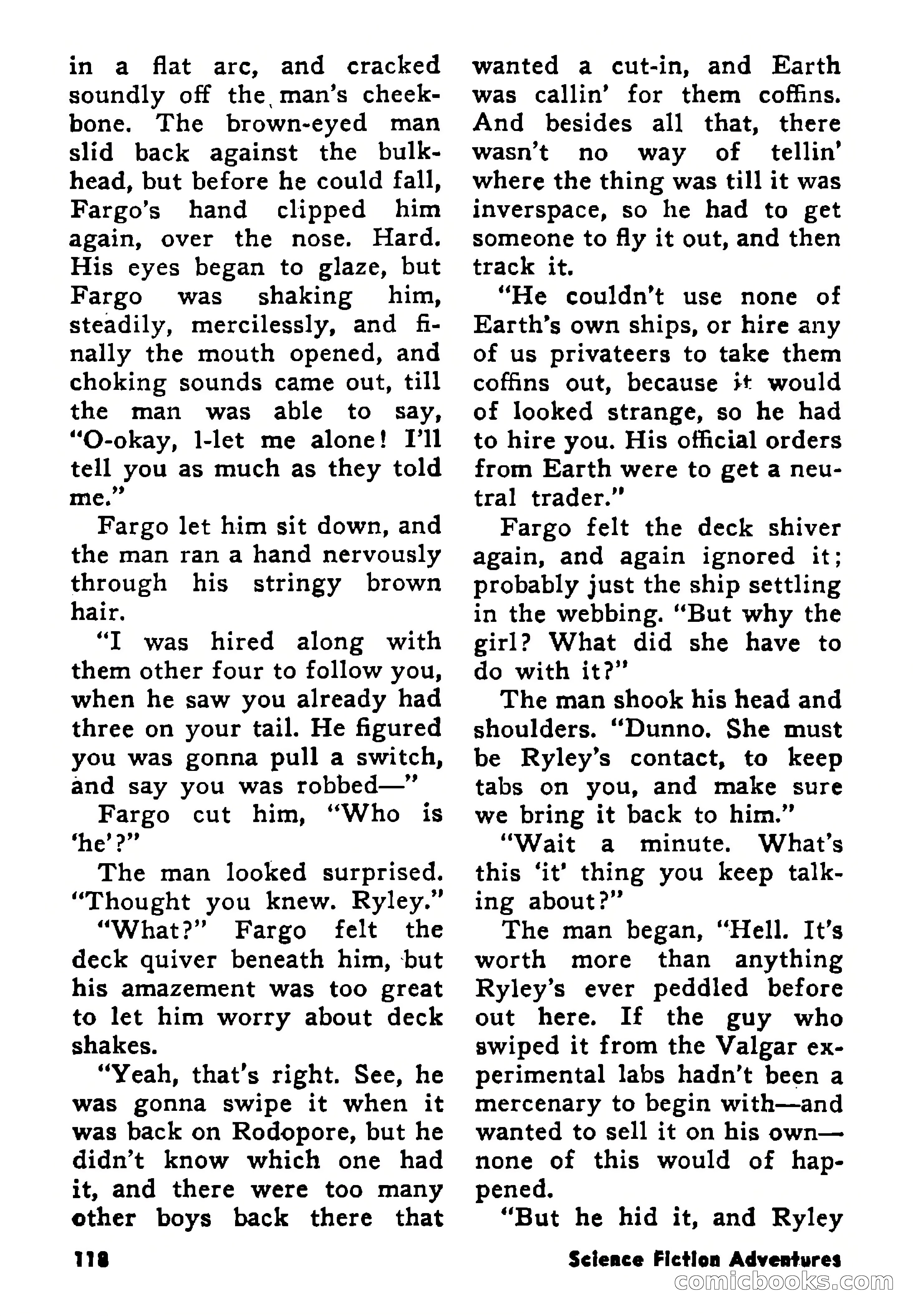 Science Fiction Adventures, August 1957 — page 118 of 133