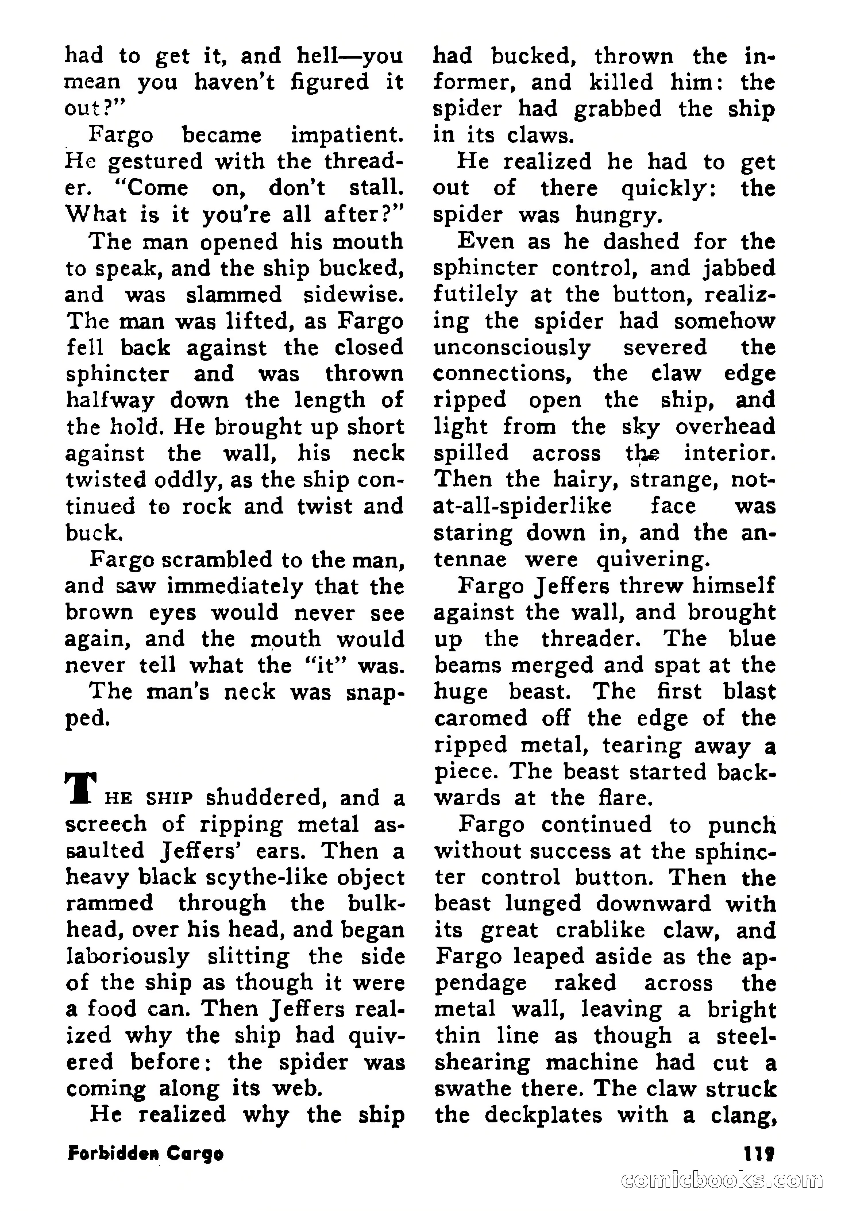 Science Fiction Adventures, August 1957 — page 119 of 133