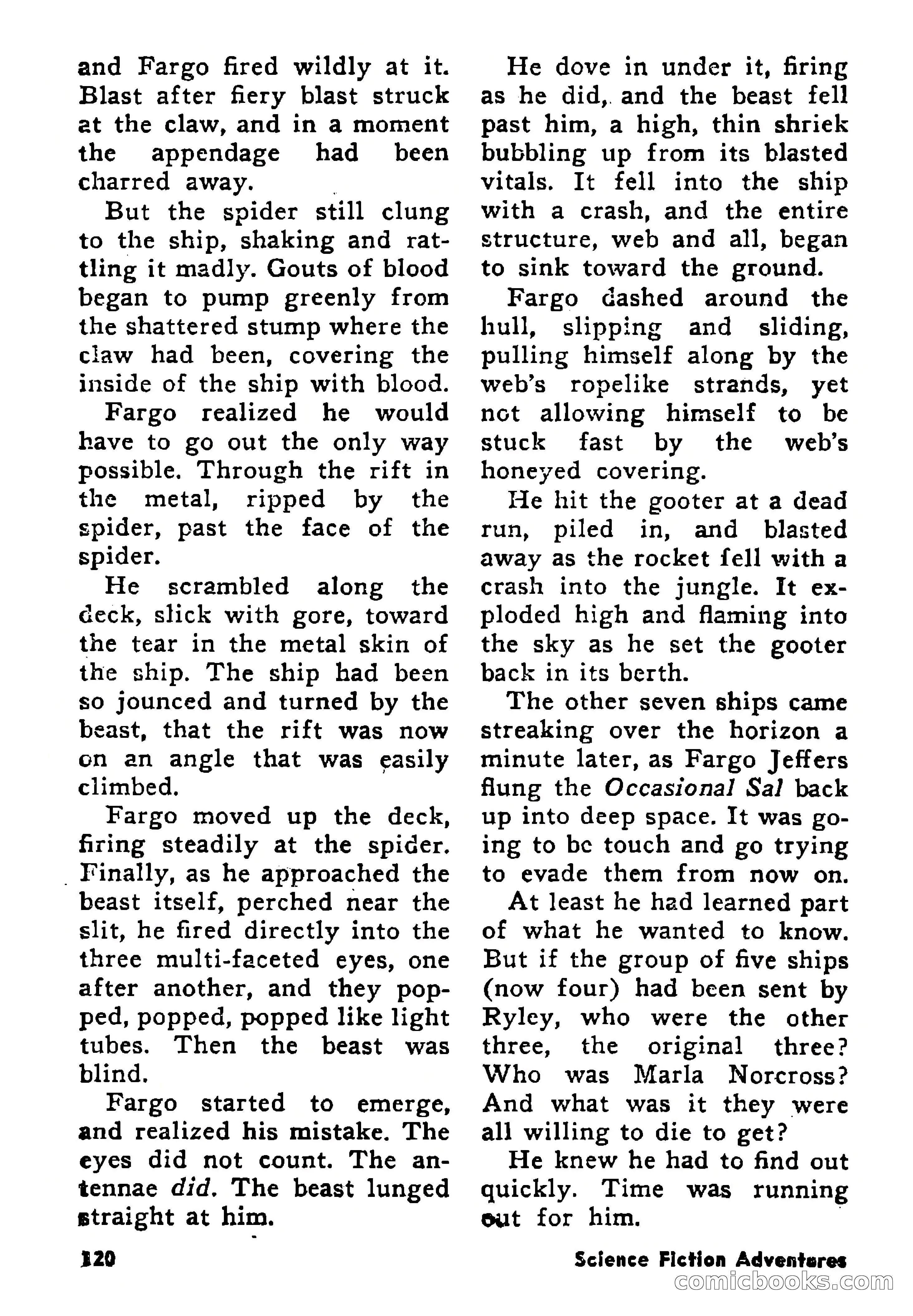 Science Fiction Adventures, August 1957 — page 120 of 133