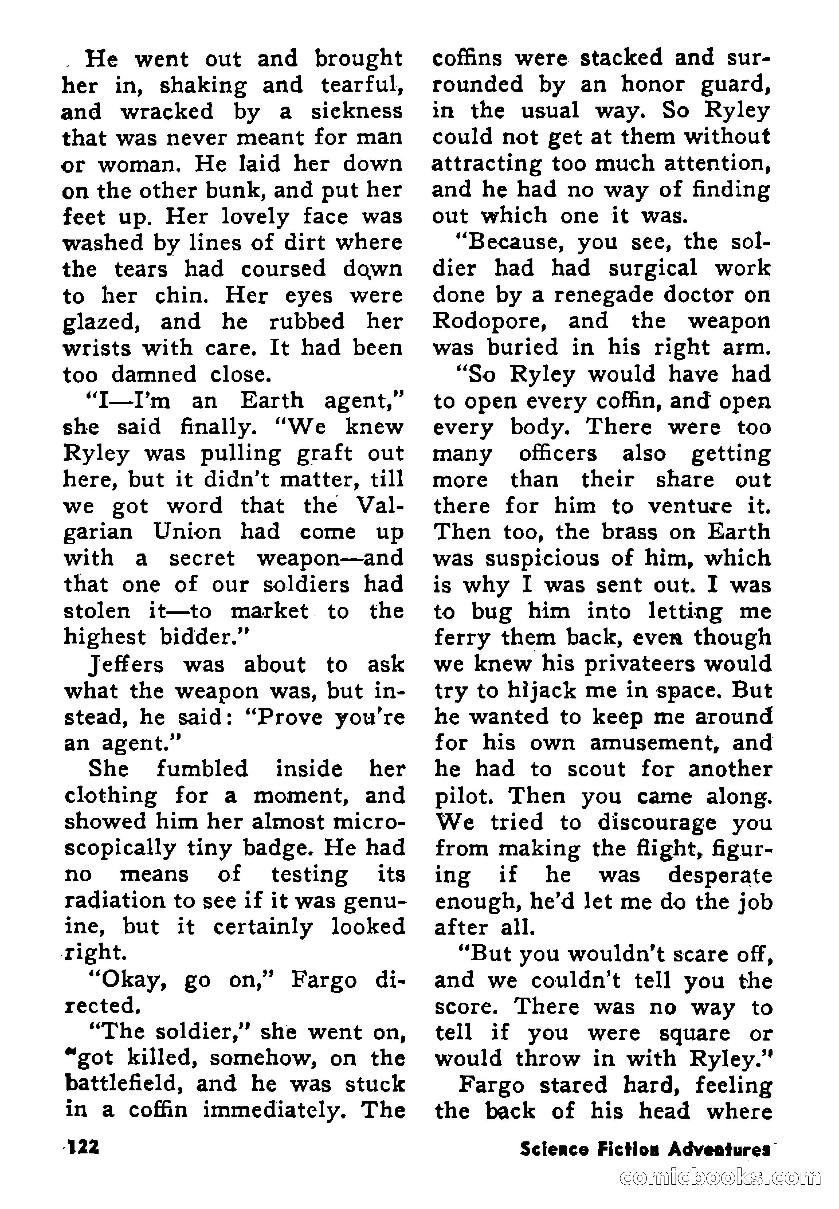 Science Fiction Adventures, August 1957 — page 122 of 133