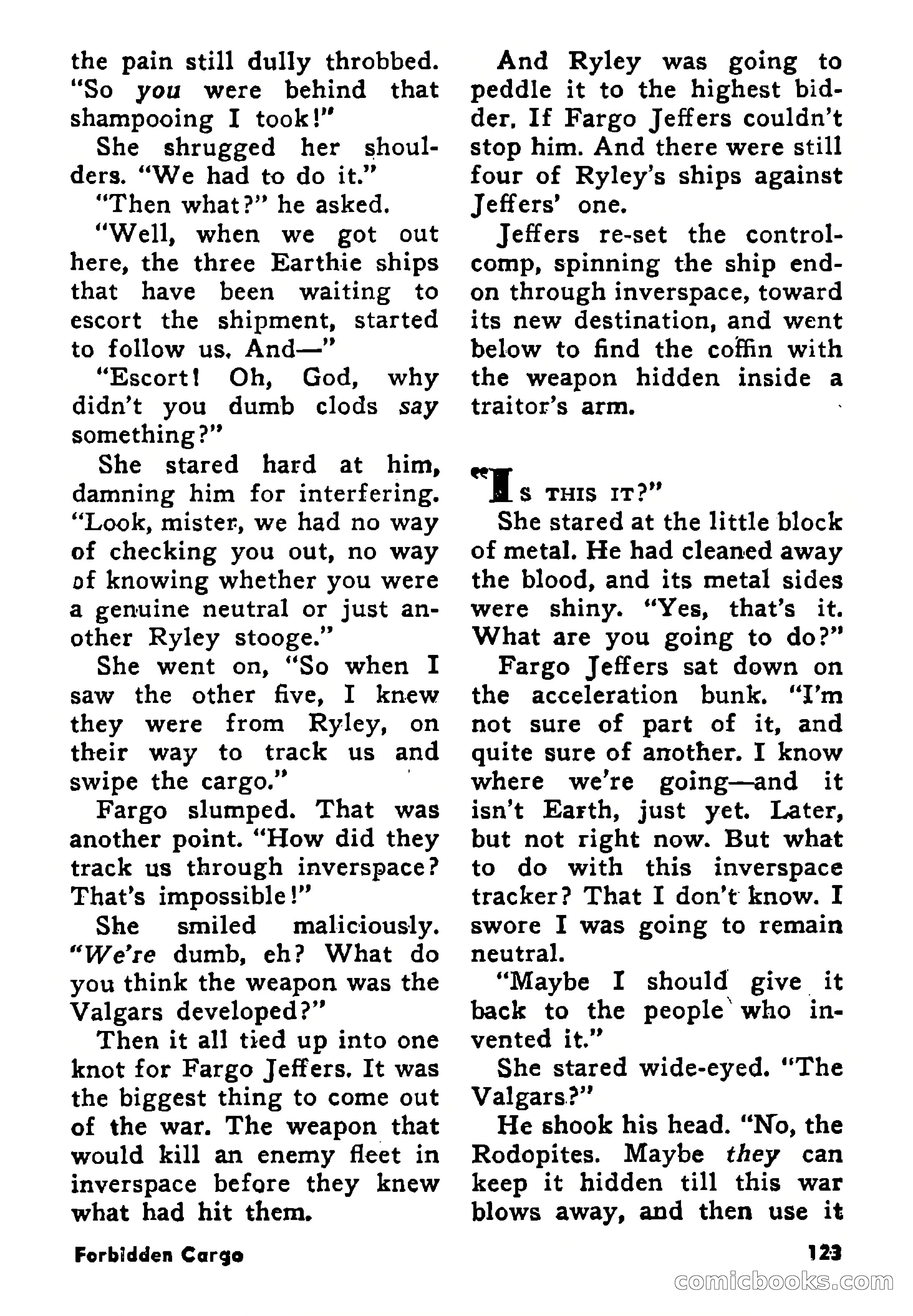 Science Fiction Adventures, August 1957 — page 123 of 133