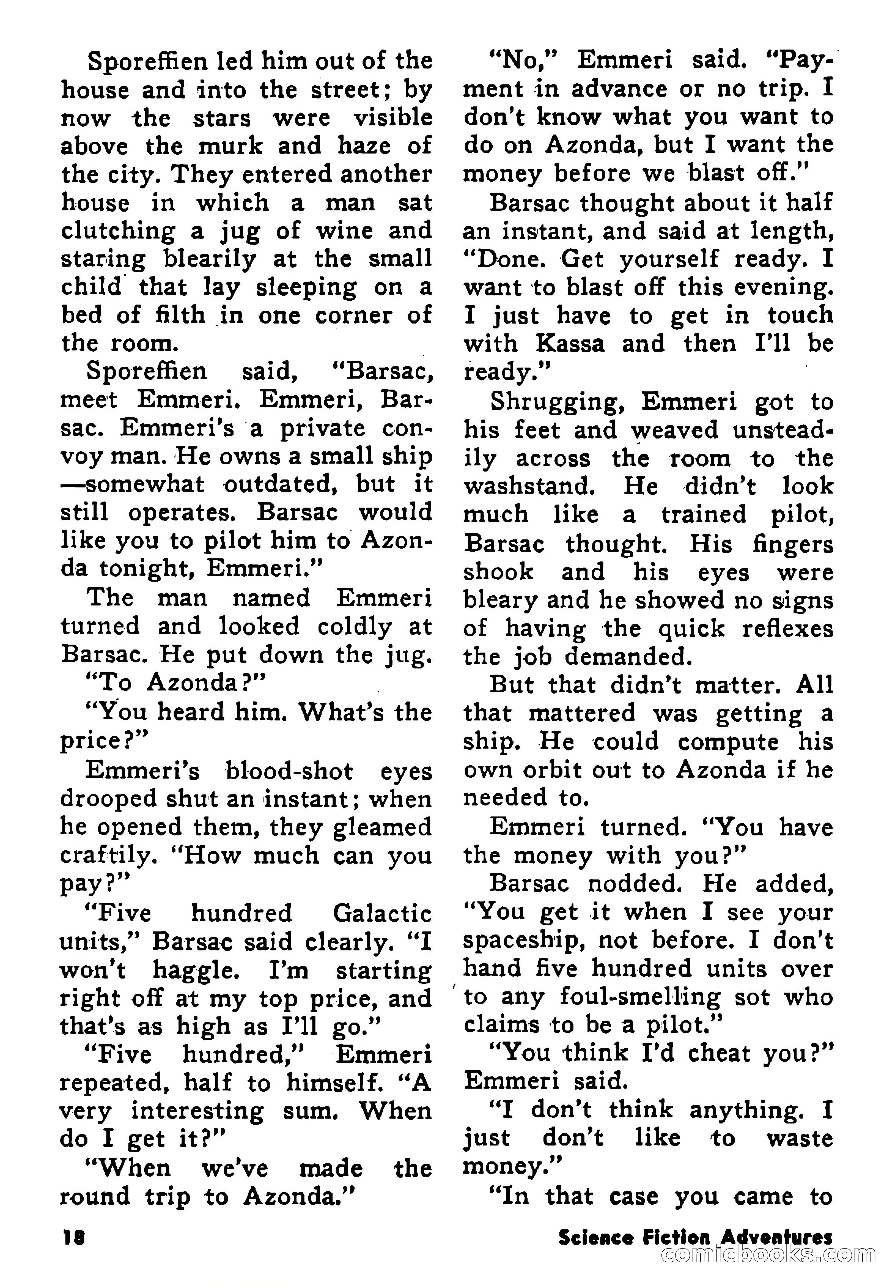 Science Fiction Adventures, January 1958 — page 18 of 133