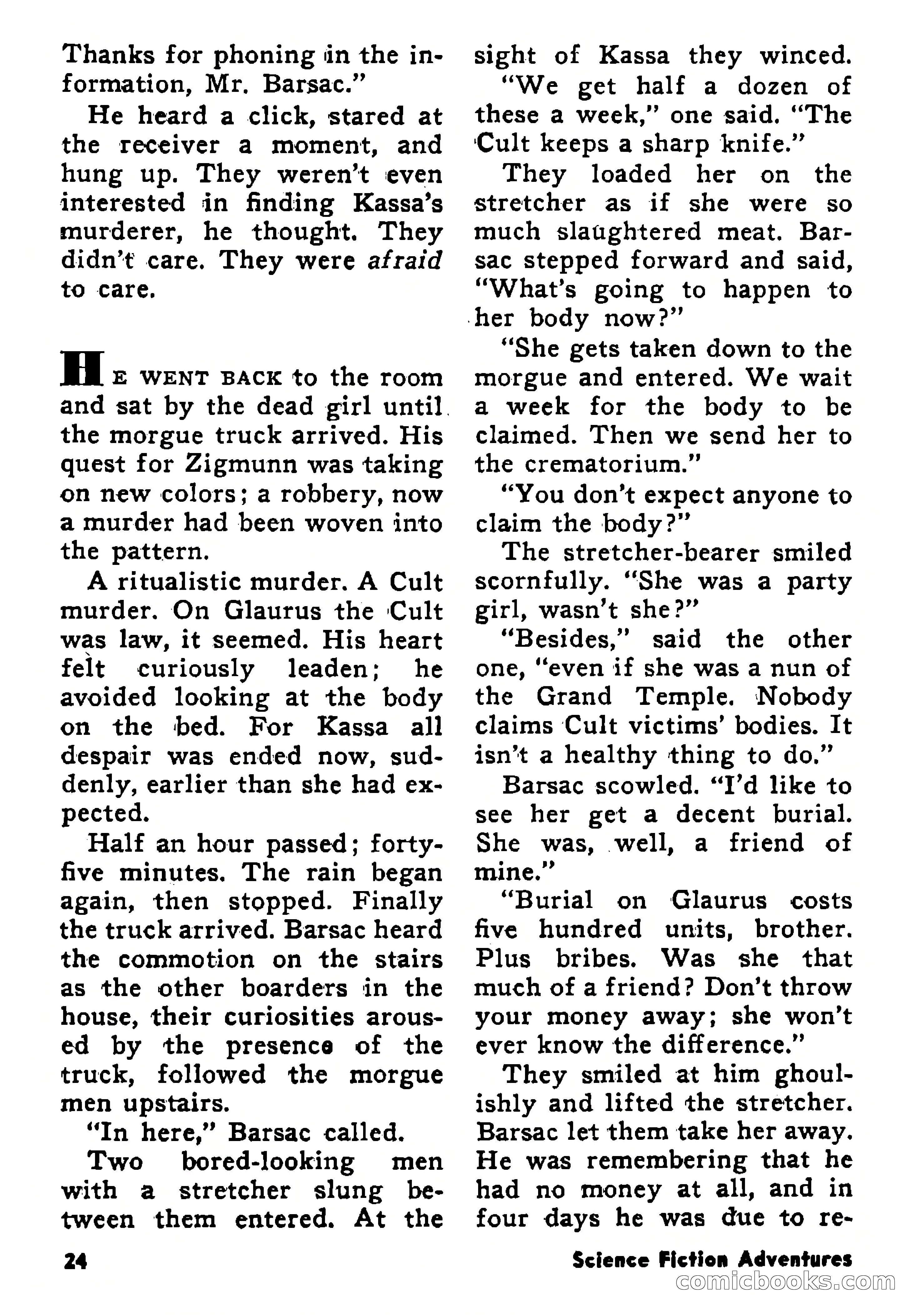 Science Fiction Adventures, January 1958 — page 24 of 133