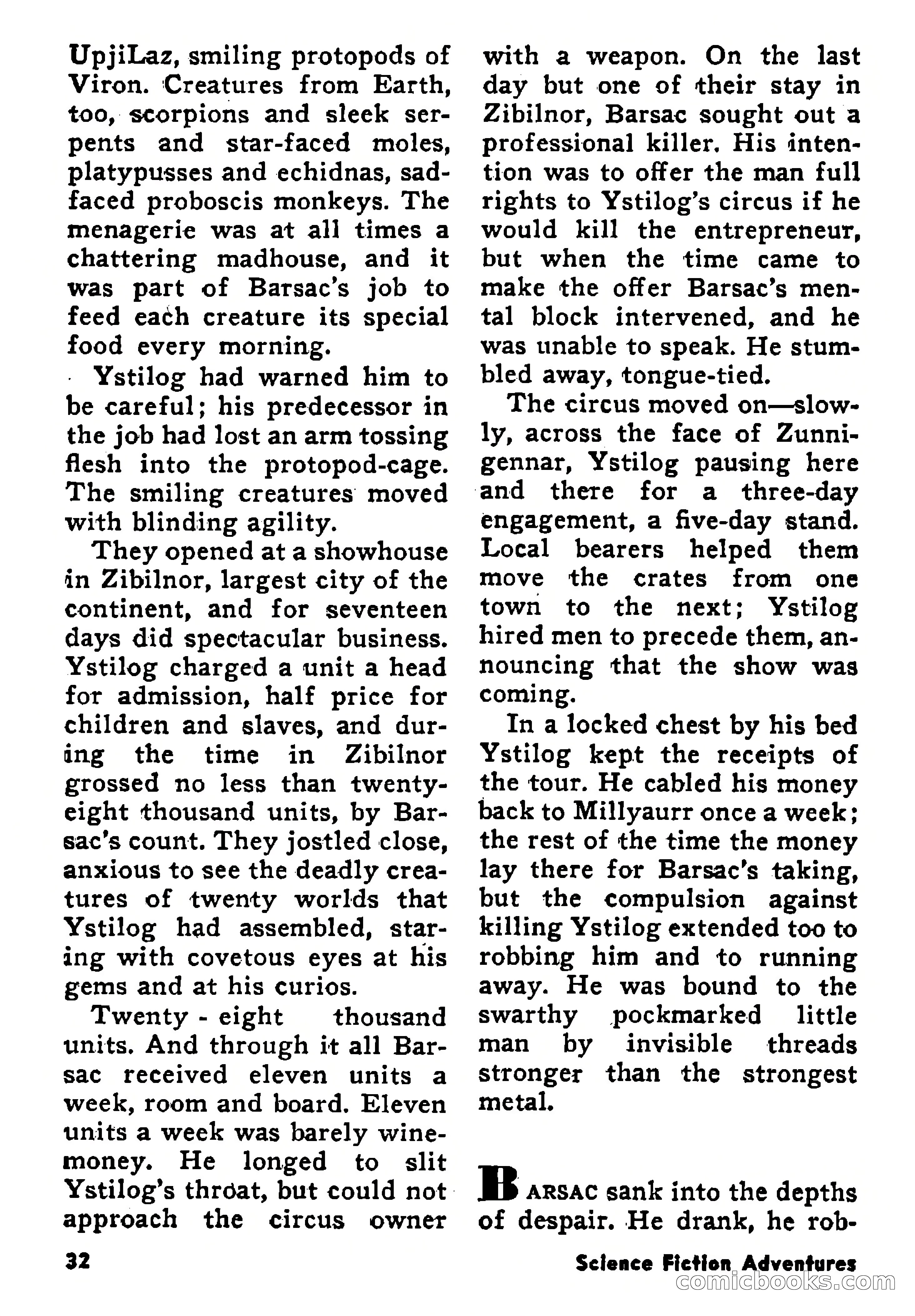 Science Fiction Adventures, January 1958 — page 32 of 133