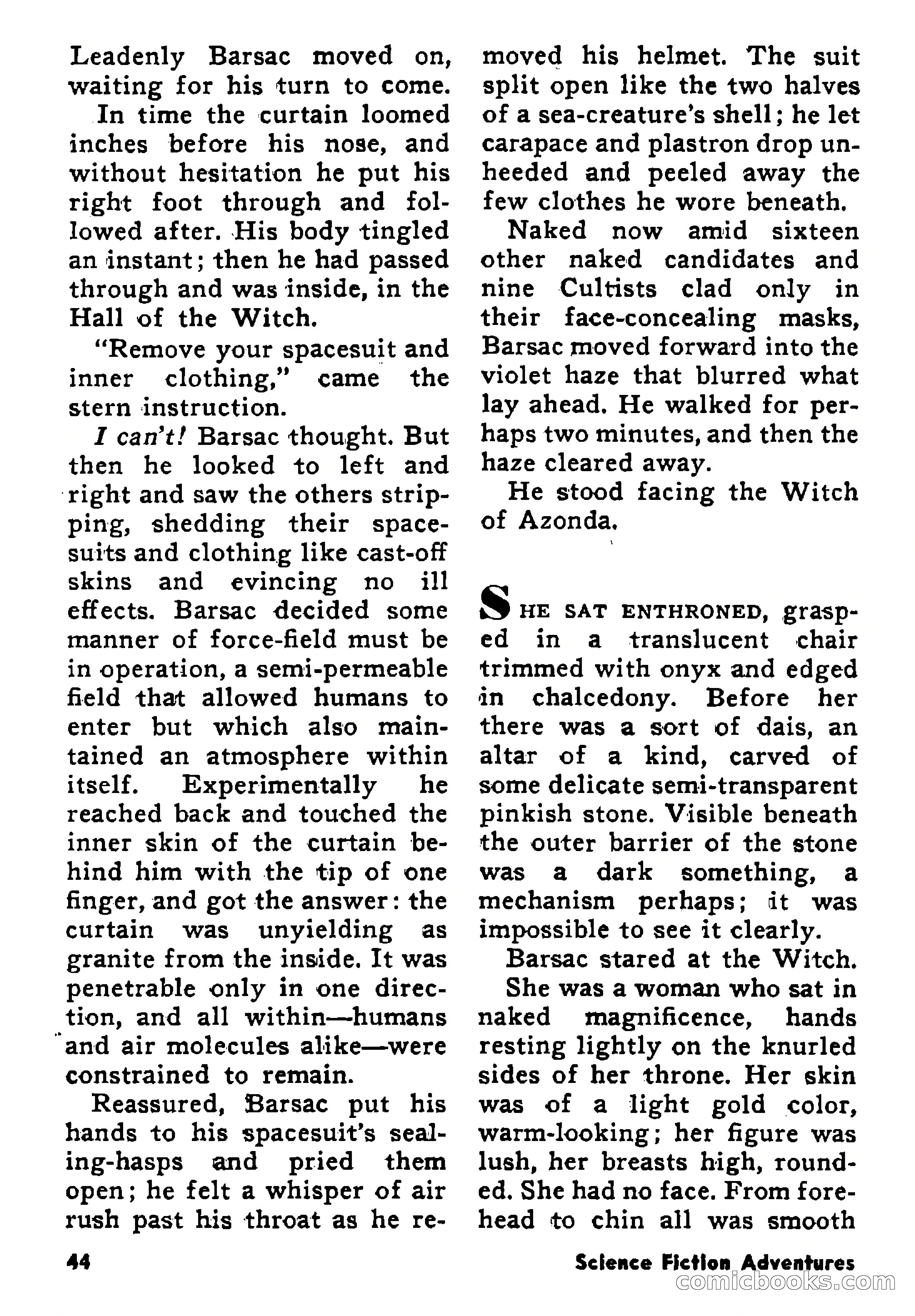 Science Fiction Adventures, January 1958 — page 44 of 133