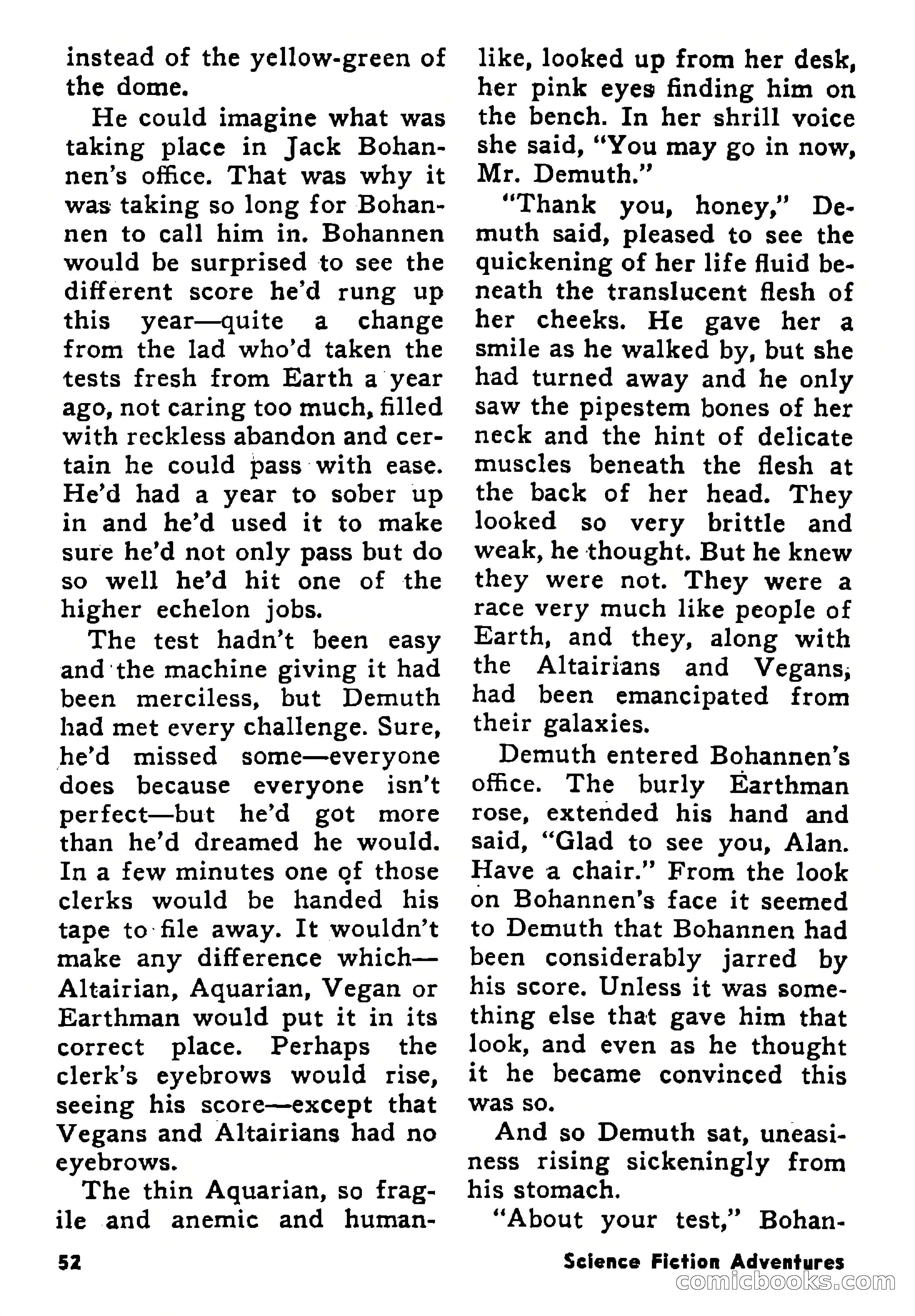 Science Fiction Adventures, January 1958 — page 52 of 133