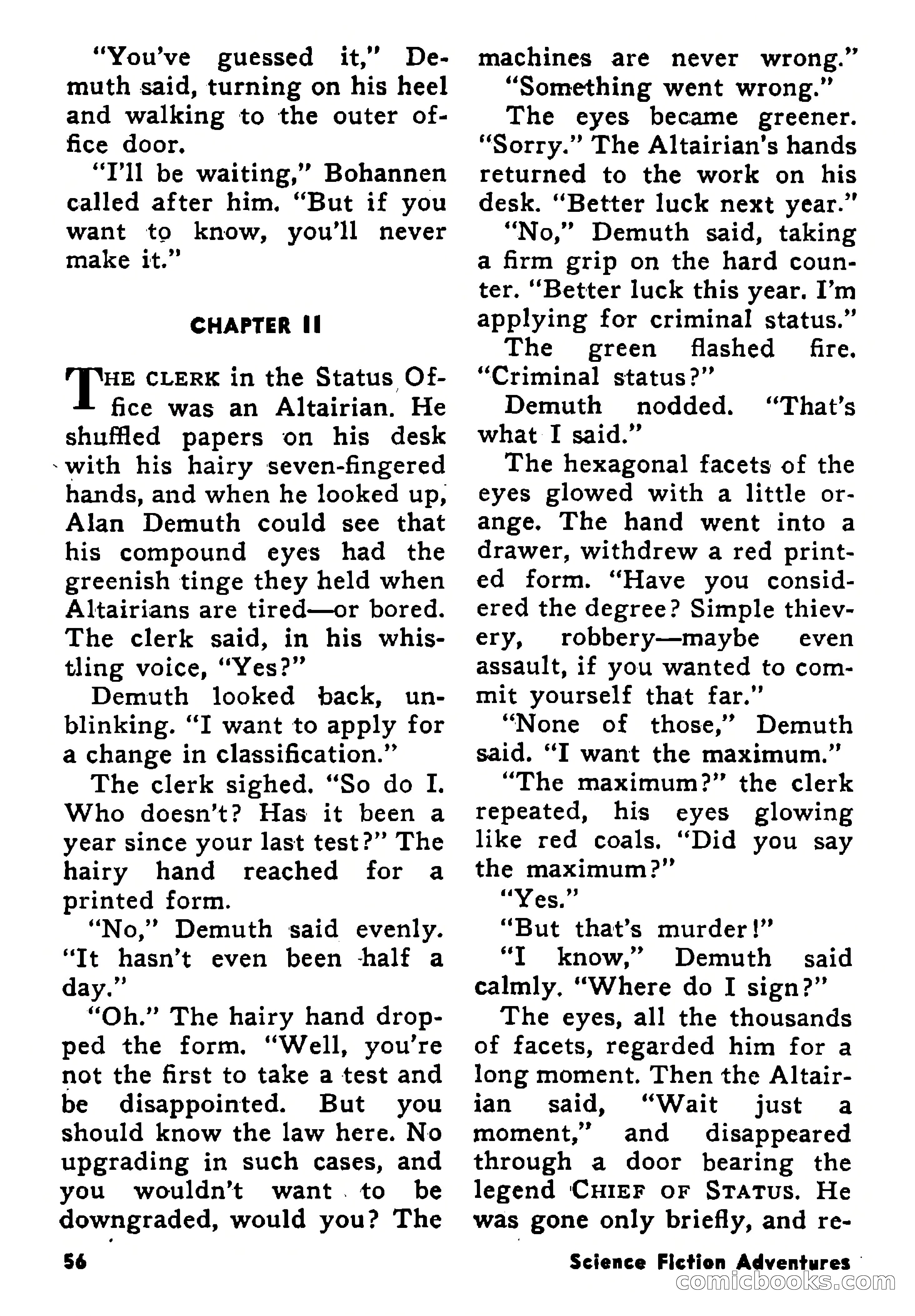 Science Fiction Adventures, January 1958 — page 56 of 133