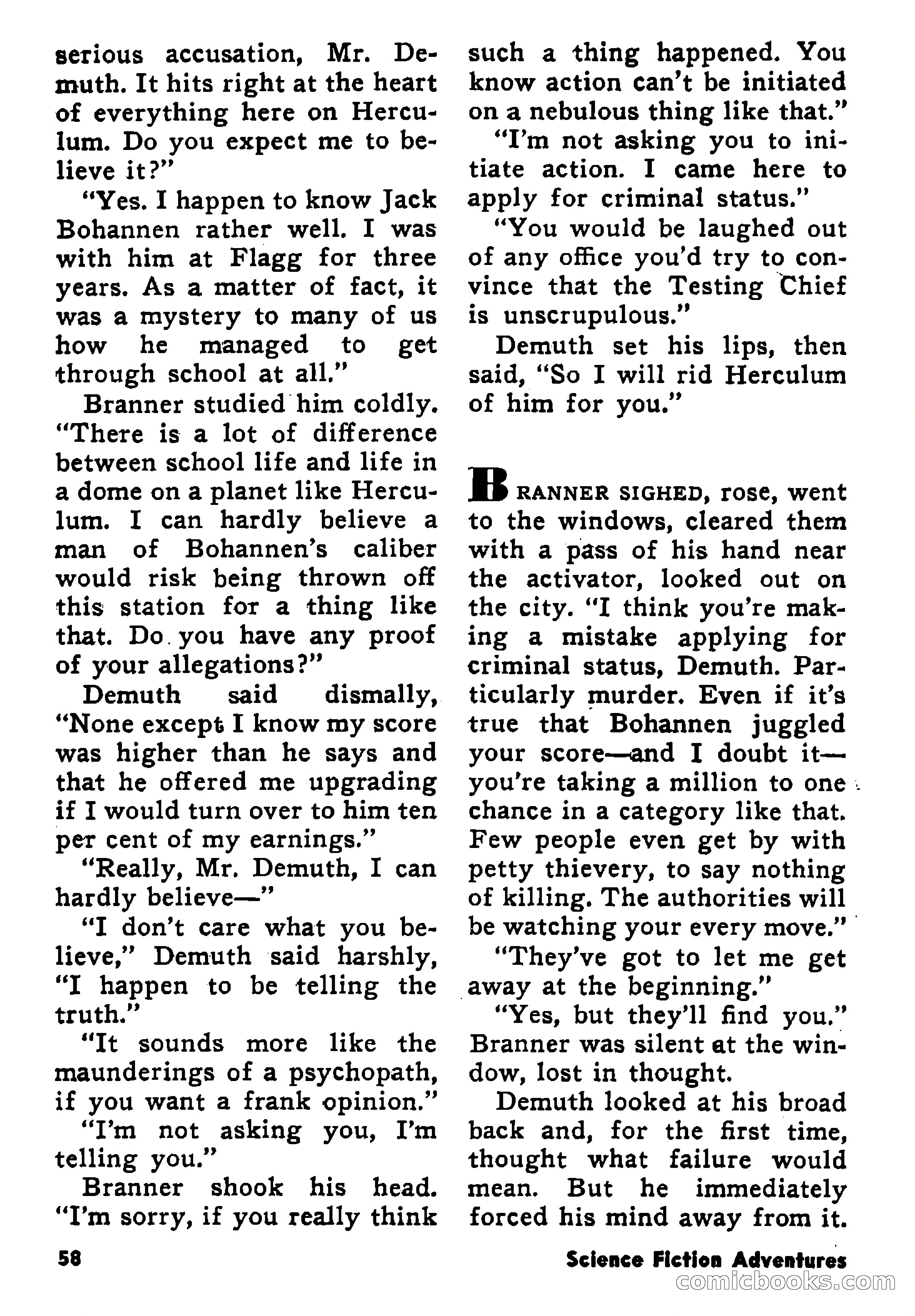 Science Fiction Adventures, January 1958 — page 58 of 133