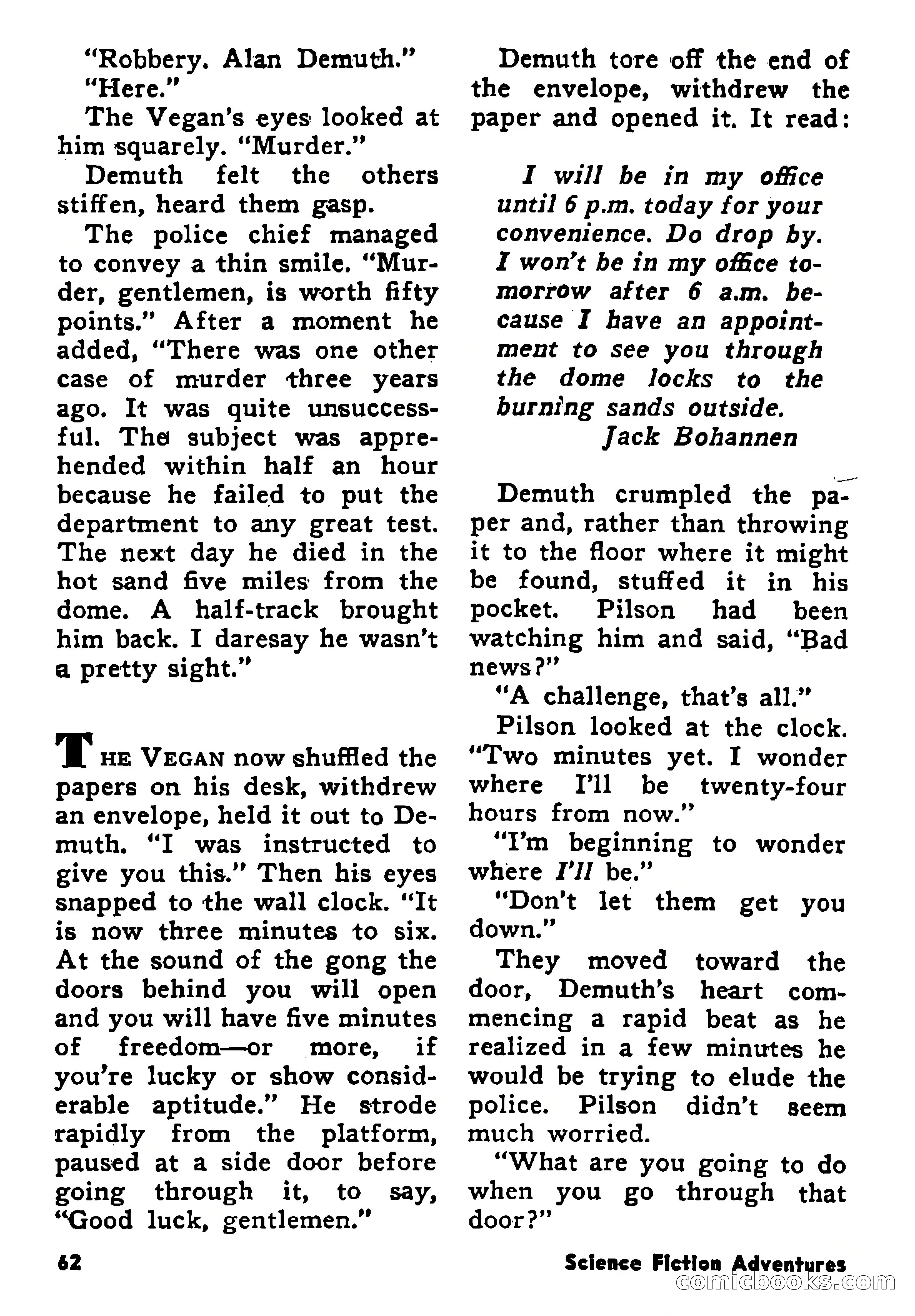 Science Fiction Adventures, January 1958 — page 62 of 133